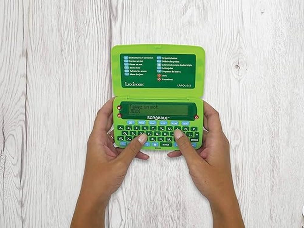 Lexibook SCR8FR dizionario elettronico Scrabble verde blu
