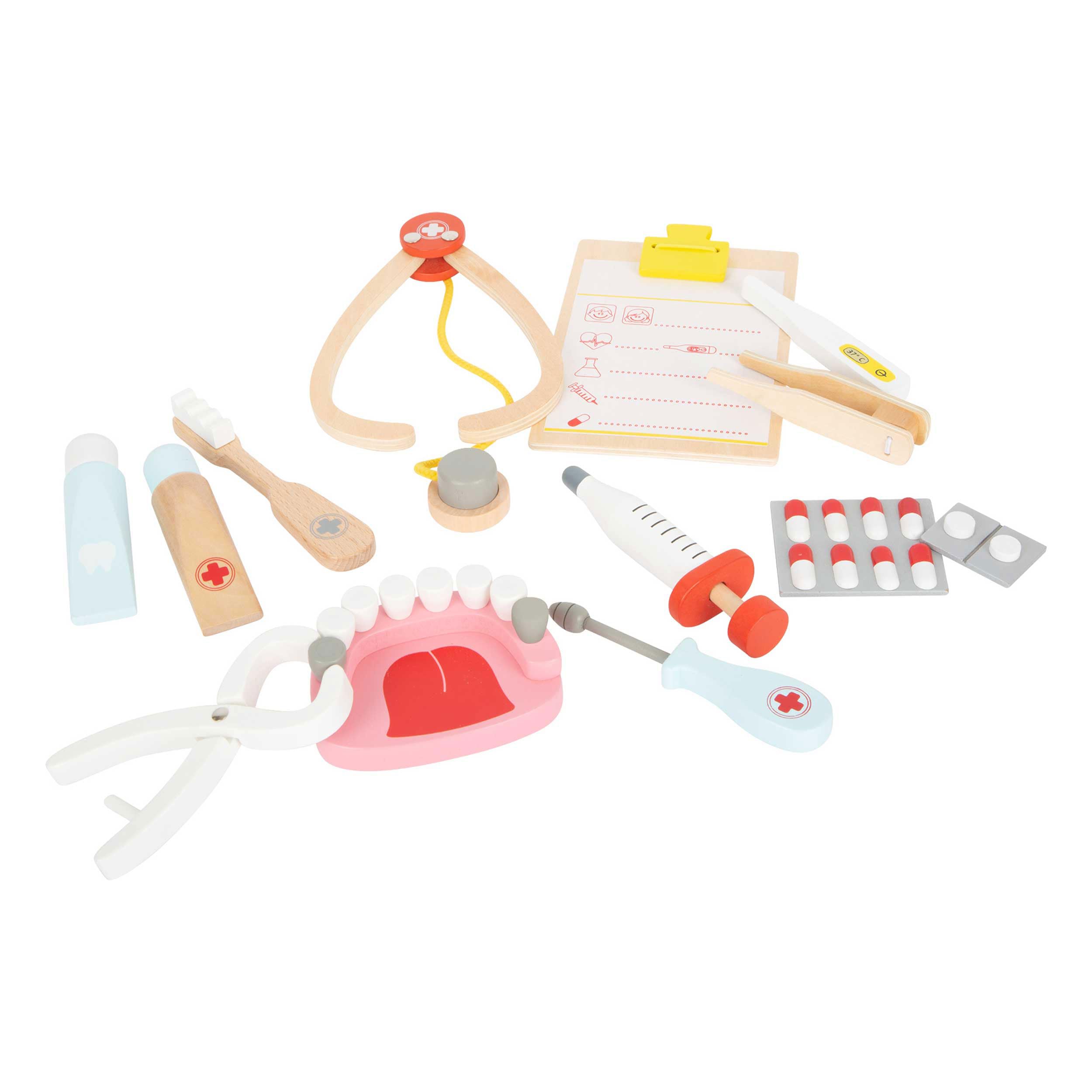 smallfoot Valigetta Dentista gioco dottore legno 2 in 1