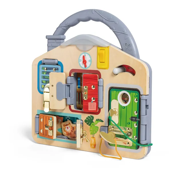 Hape Activity Board busy board in legno con serrature