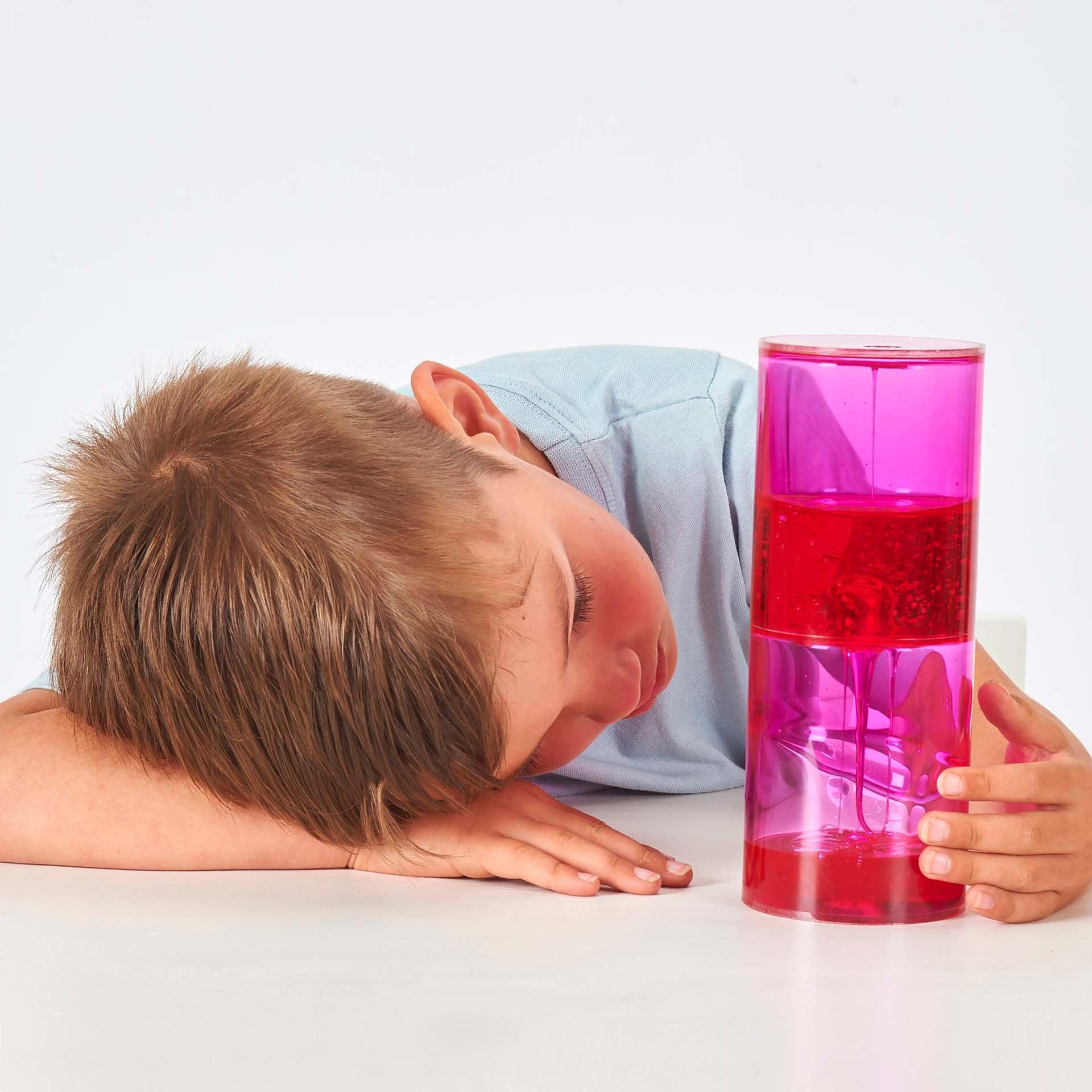 Tickit Sensory Jumbo Ooze Tube tubo sensoriale rosa da 3 anni
