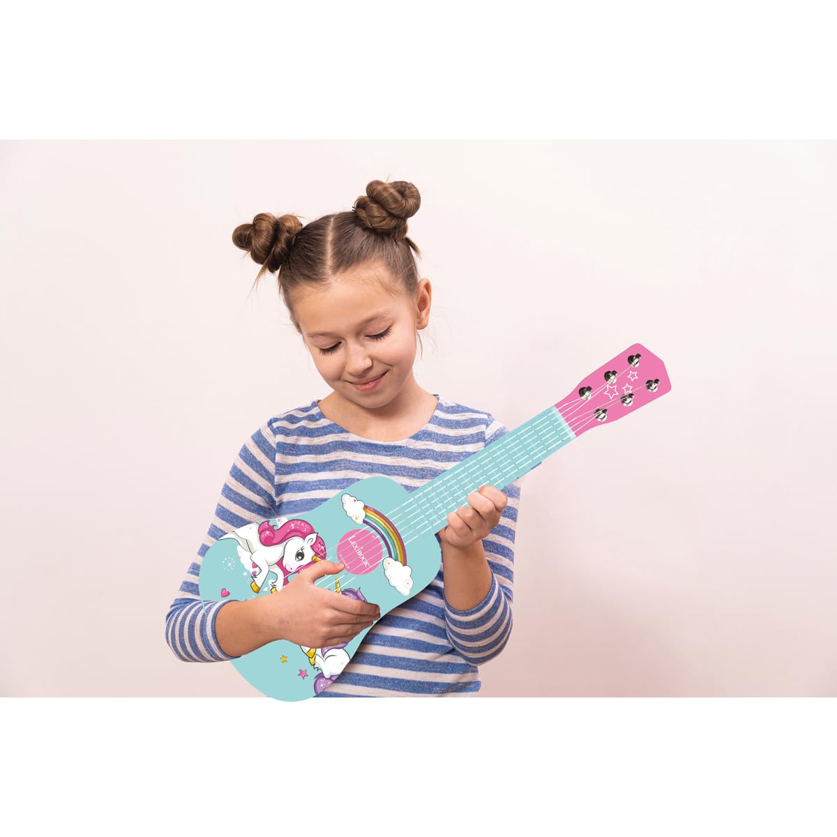 Lexibook Unicorno K205UNI chitarra bambini legno 53 cm rosa