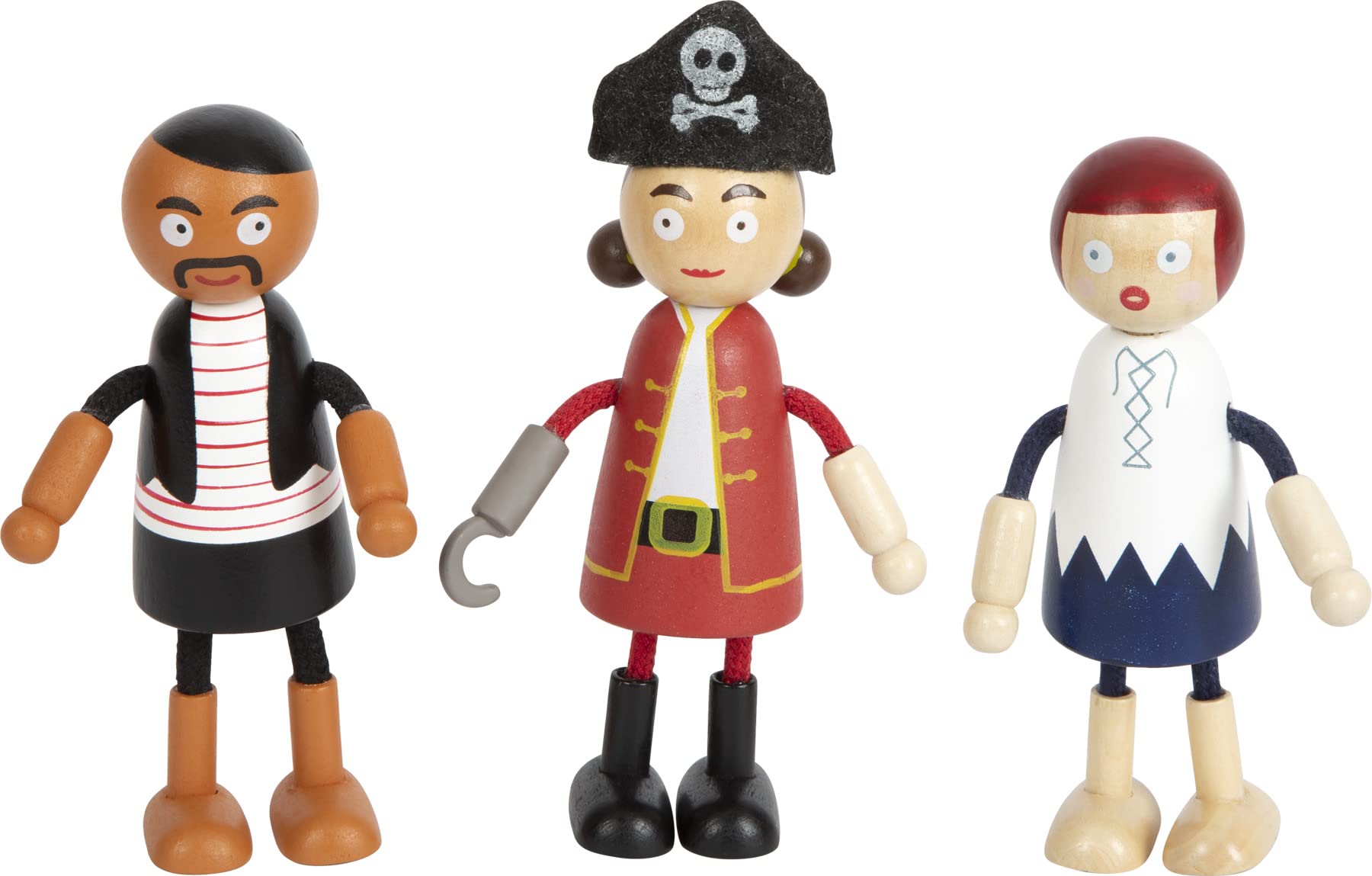 smallfoot bambole pieghevoli pirata set 6 pezzi classico