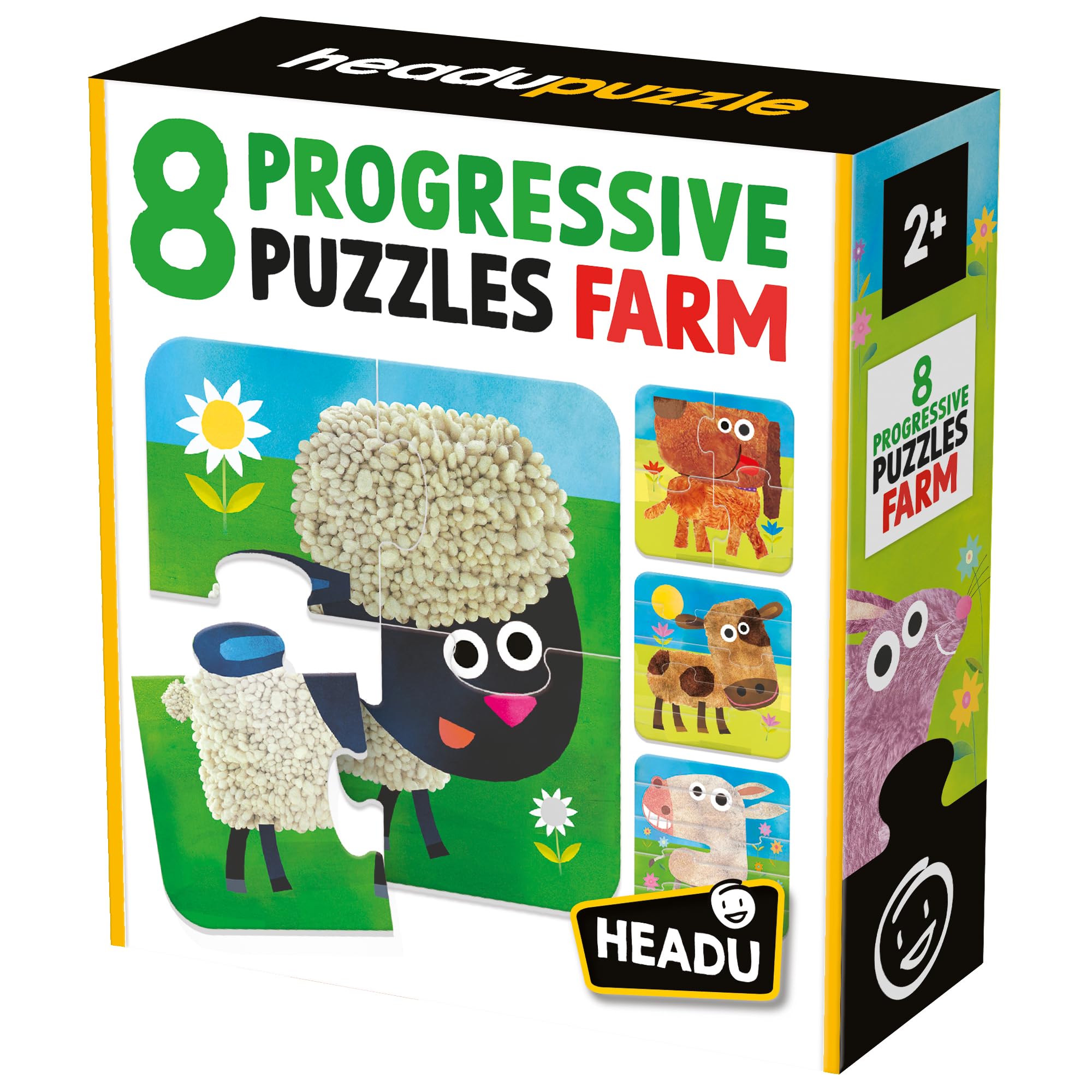 Headu Wild MU55607 puzzle progressivi 8 puzzle da 2 anni