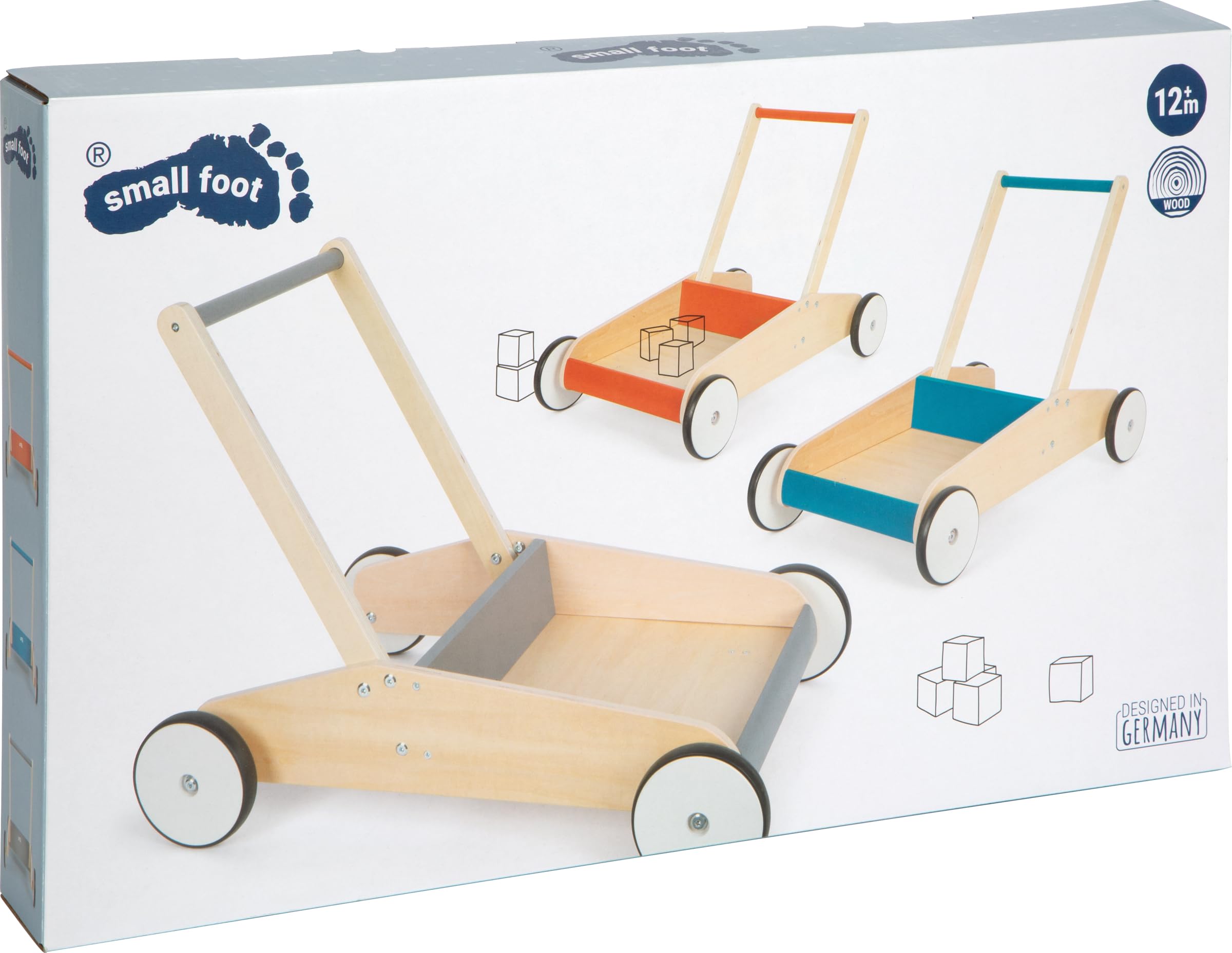 smallfoot Carrello Primi Passi 12611 verde petrolio 12 mesi