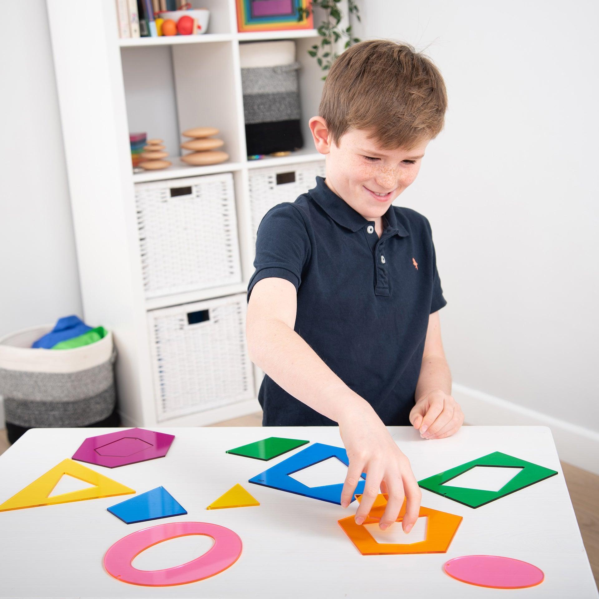 Tickit Jumbo Shapes forme geometriche traslucide 12 pz