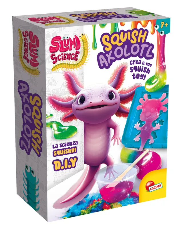 Lisciani Slumi Science Pocket Squish Axolotl kit squishy antistress
