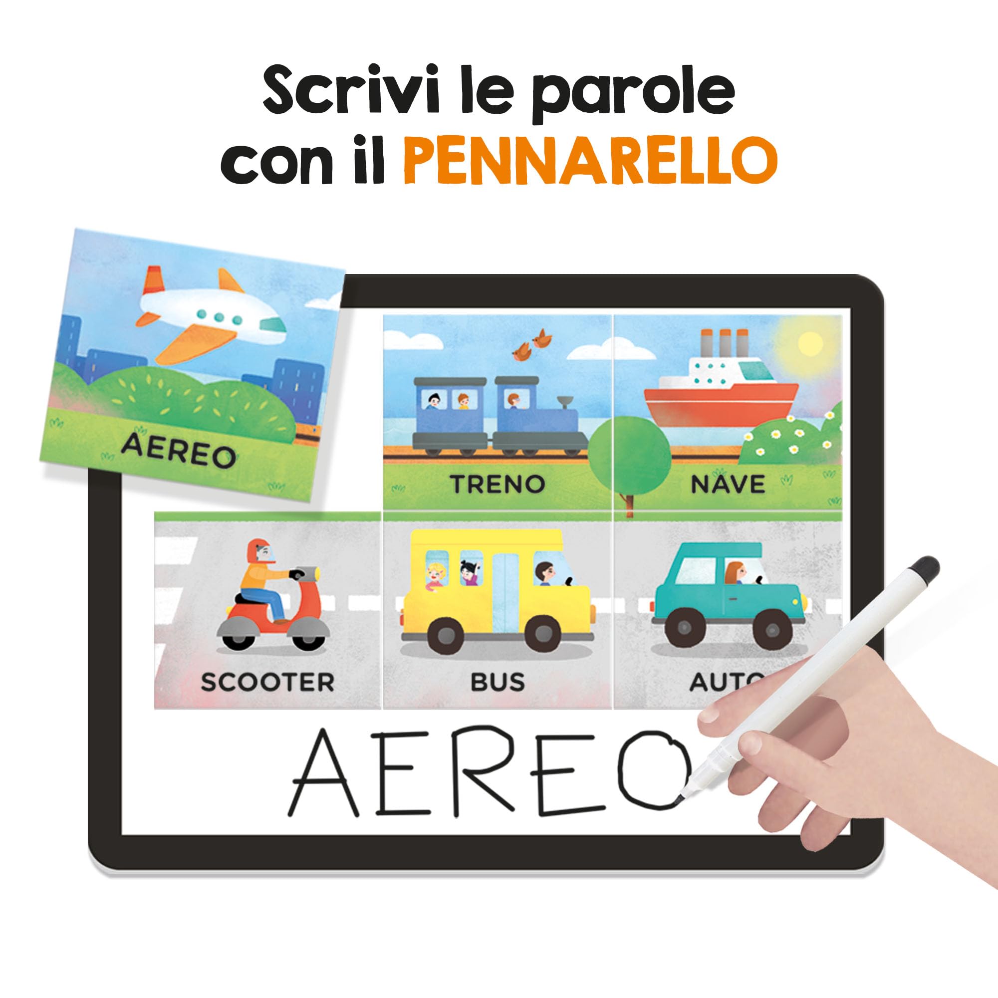 Headu Scrivo e Leggo lavagnetta magnetica 3-6 anni lettere