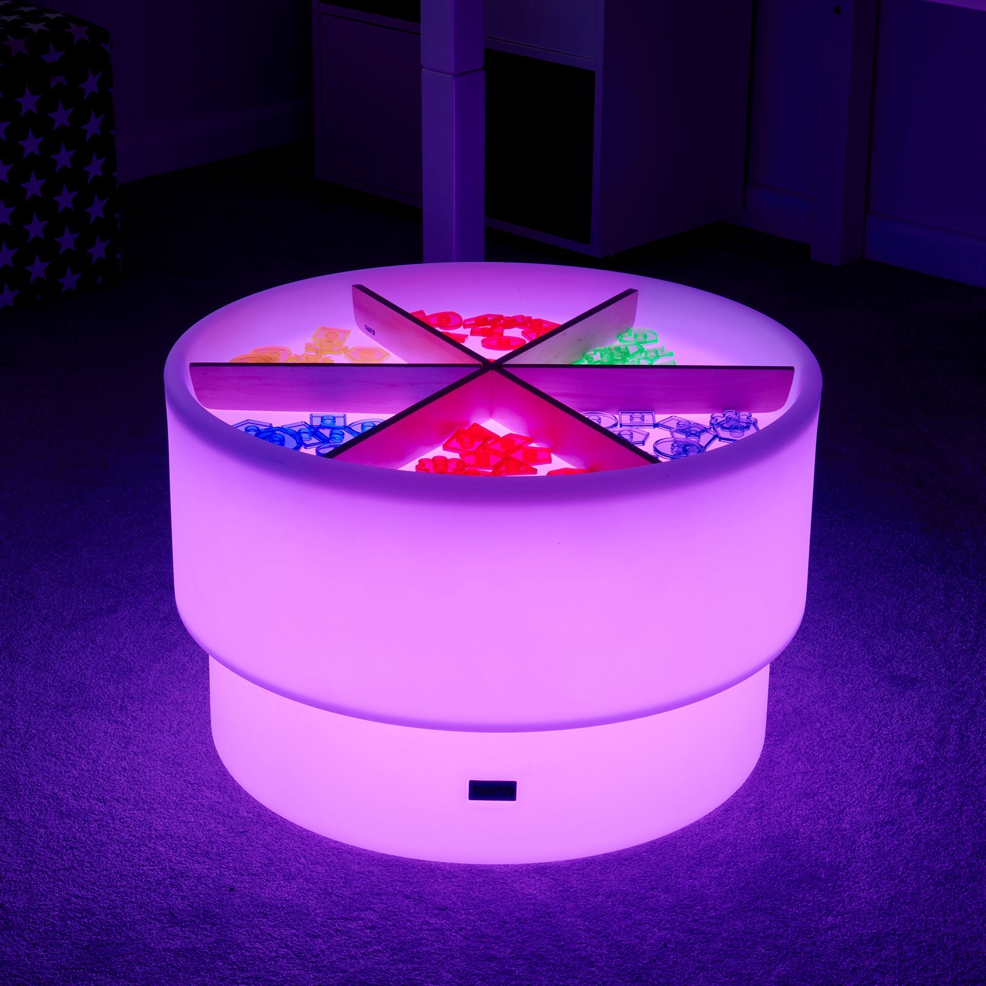 Tickit Discovery Glow Table tavolo luminoso divisori legno