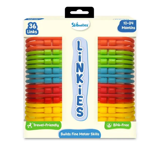 Skillmatics Linkies set 36 anelli gioco neonati 10-24 mesi