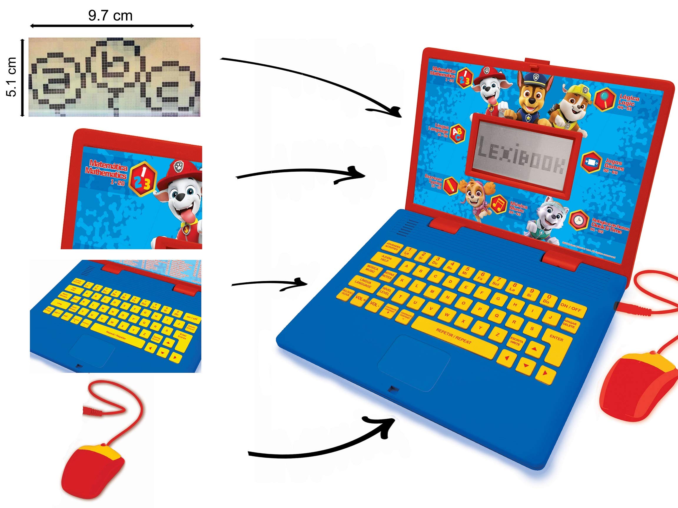 Lexibook Paw Patrol JC598PAi4 laptop educativo 124 attività