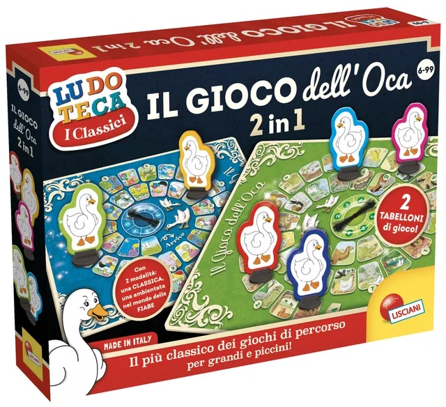 Lisciani Ludoteca Gioco dell'Oca 2 in 1 gioco società favole
