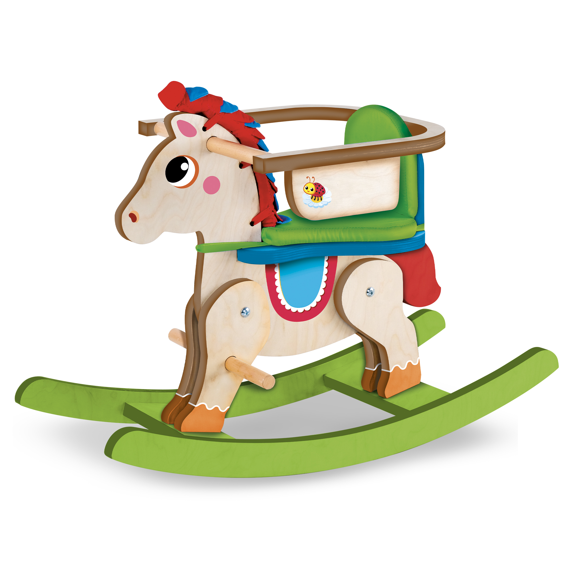 Lisciani Montessori Wood My Baby Pony cavallo dondolo legno