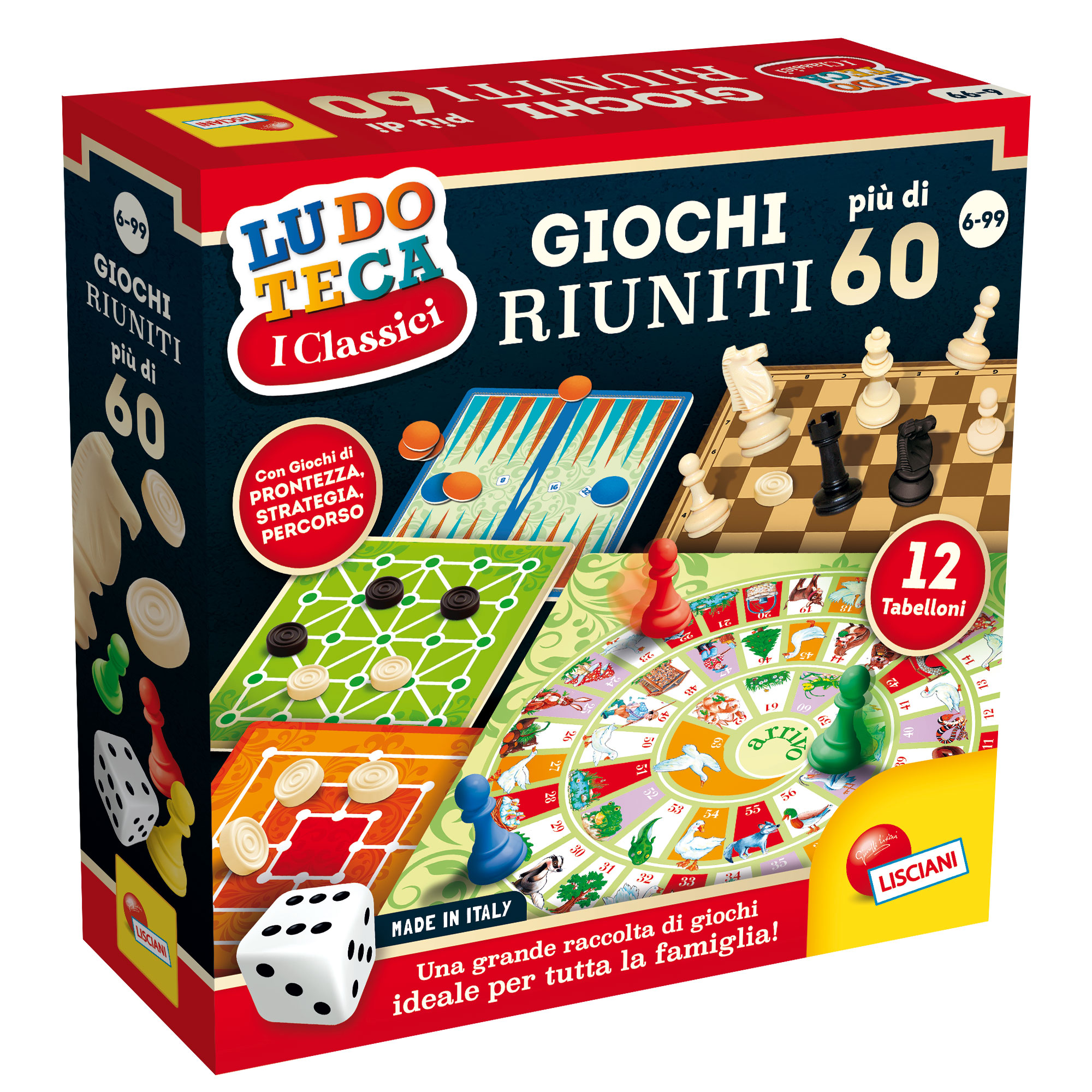 Lisciani Ludoteca Giochi Riuniti Più di 60 giochi da tavolo