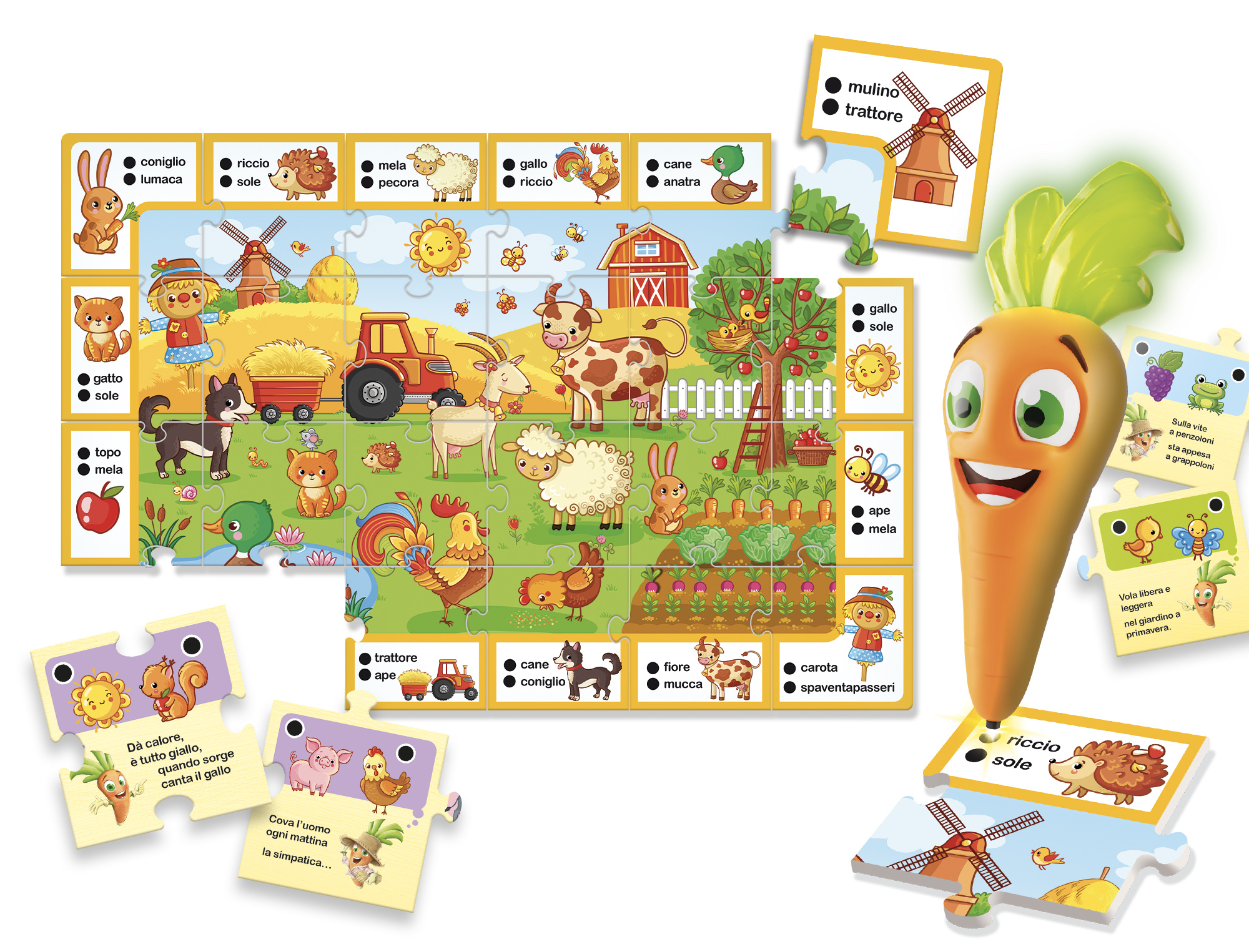 Lisciani Carotina Penna Parlante Giochi Fattoria gioco bambini