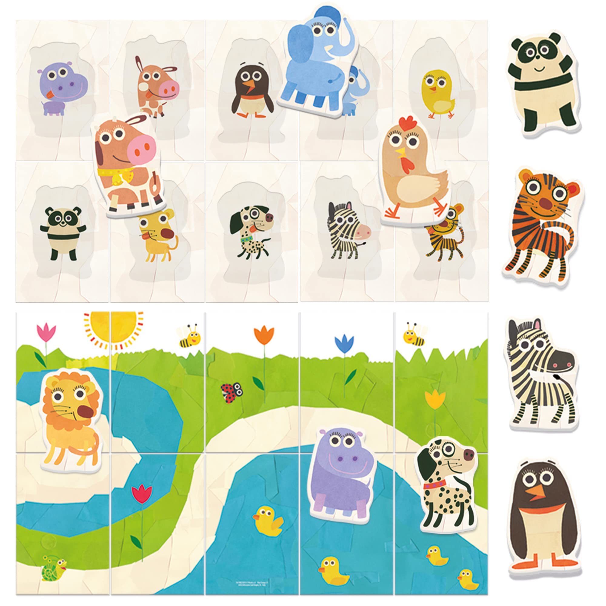 Headu Baby Logic MU23813 flashcards mamma cucciolo 1-3 anni
