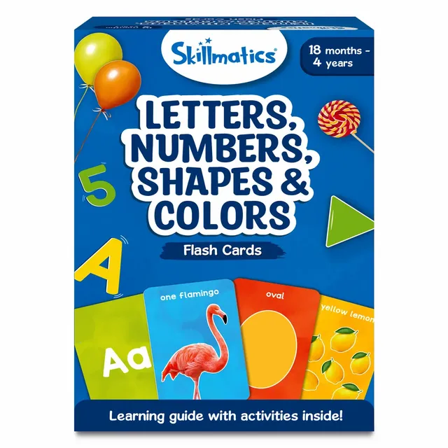 Skillmatics Flash Cards carte didattiche lettere numeri 50 carte