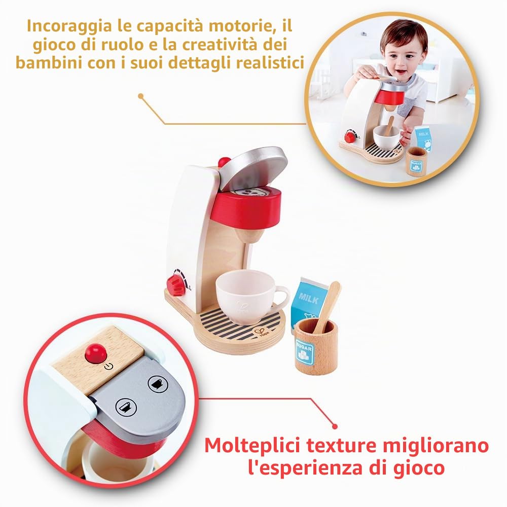 Hape macchinetta del caffè in legno per bambini