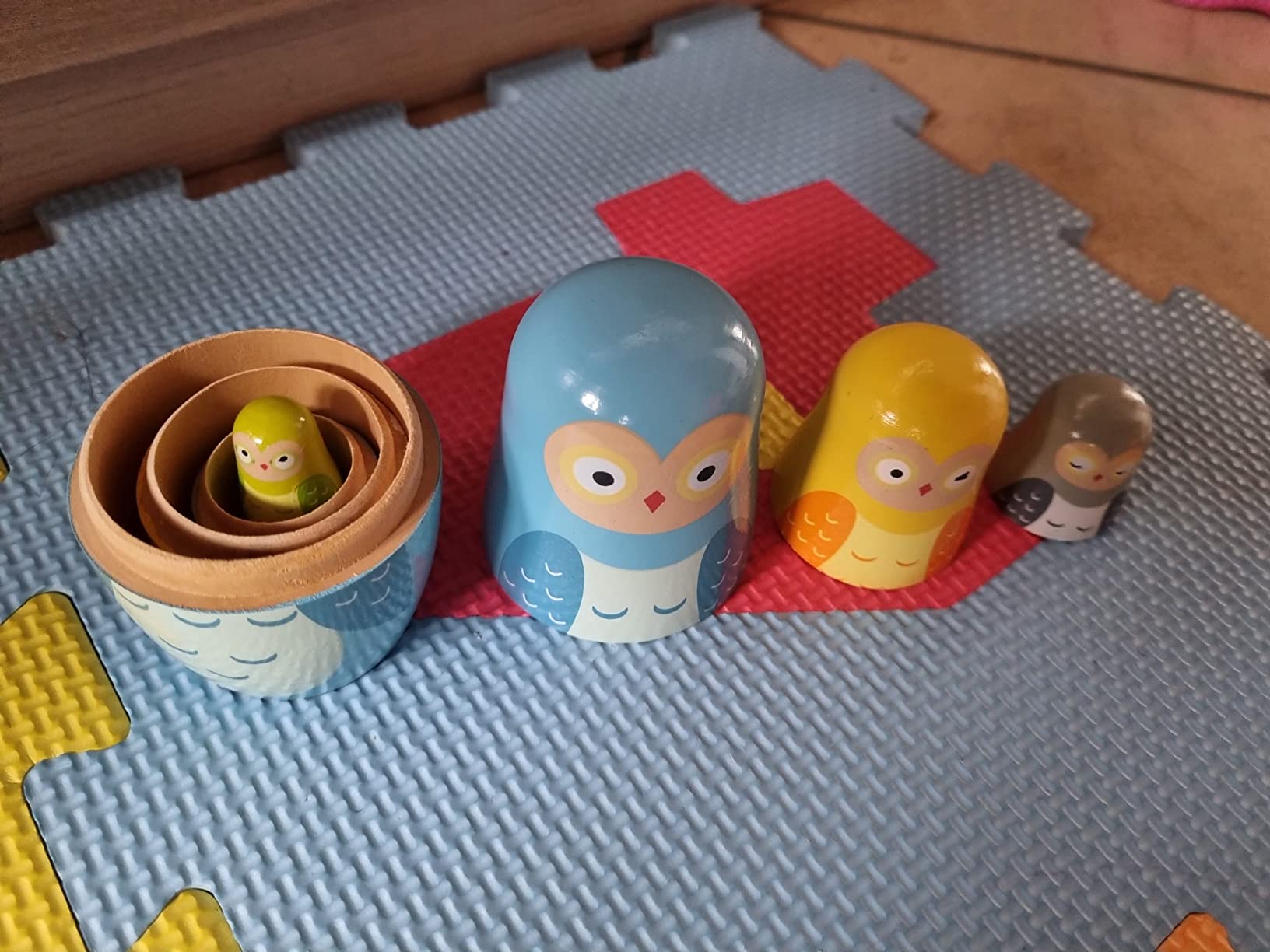 smallfoot 10620 Gufi Matrioska legno 4 pezzi motricità