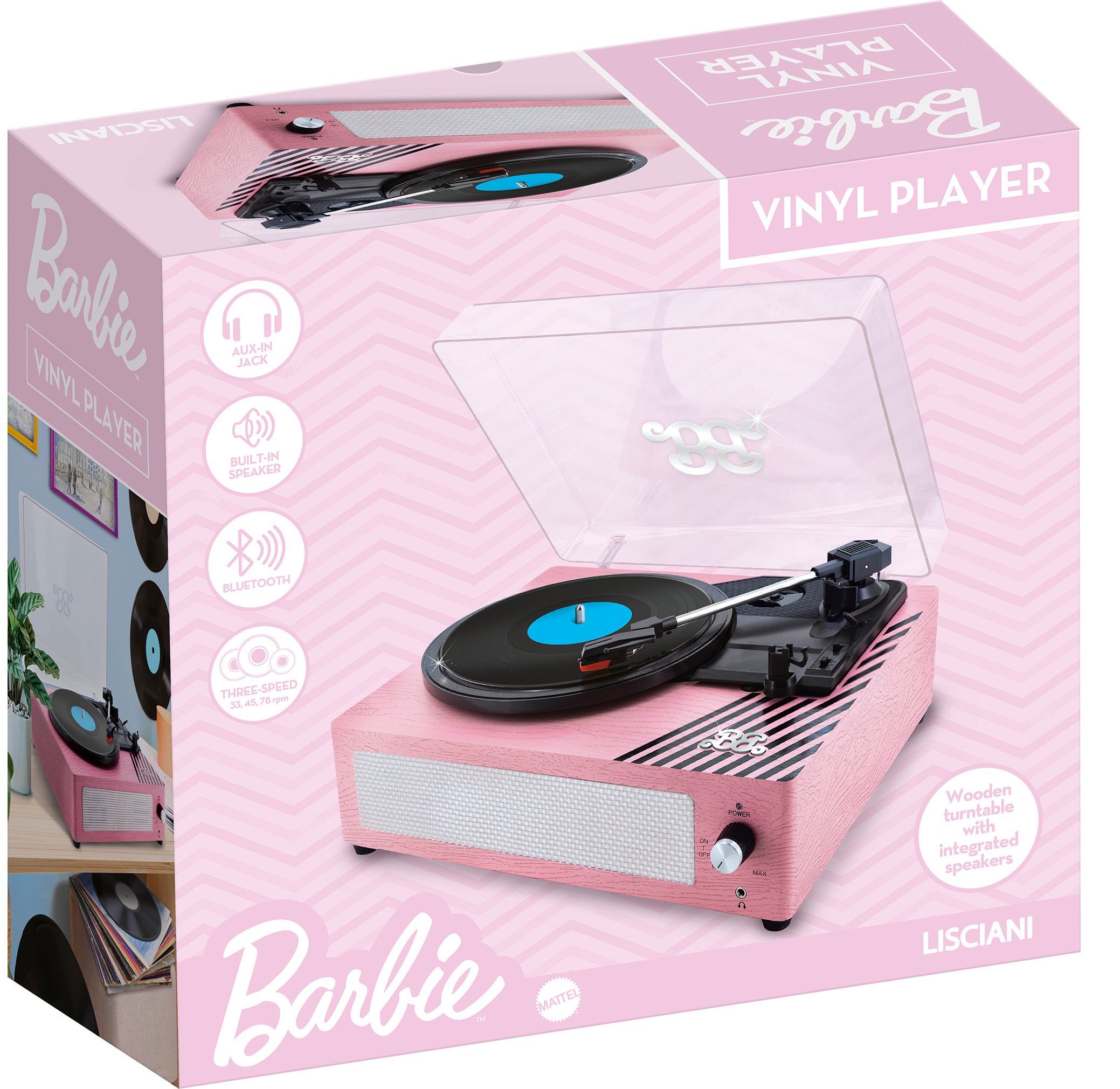 Barbie Vinyl Player giradischi vinile rosa