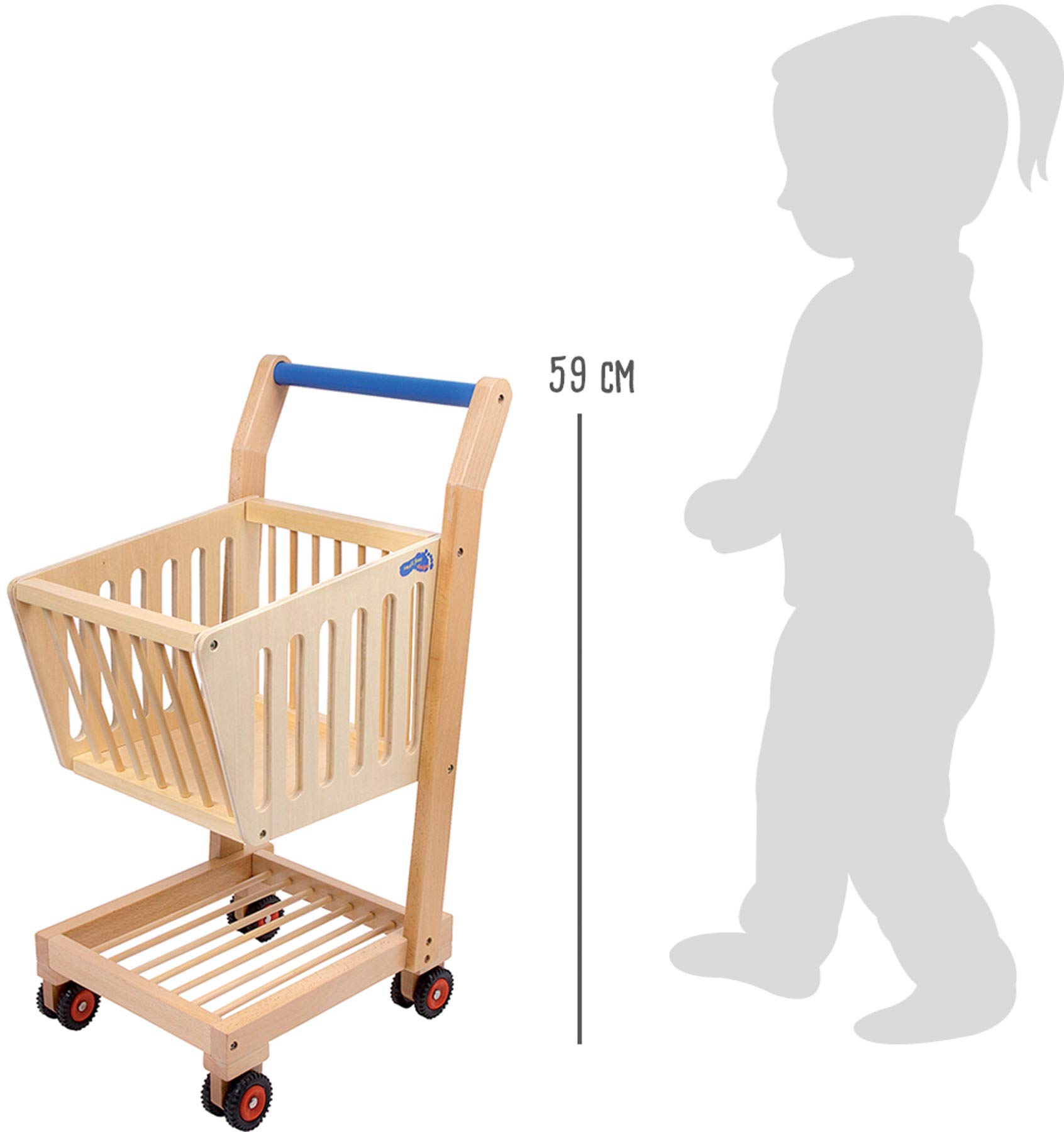 smallfoot Natura carrello spesa in legno