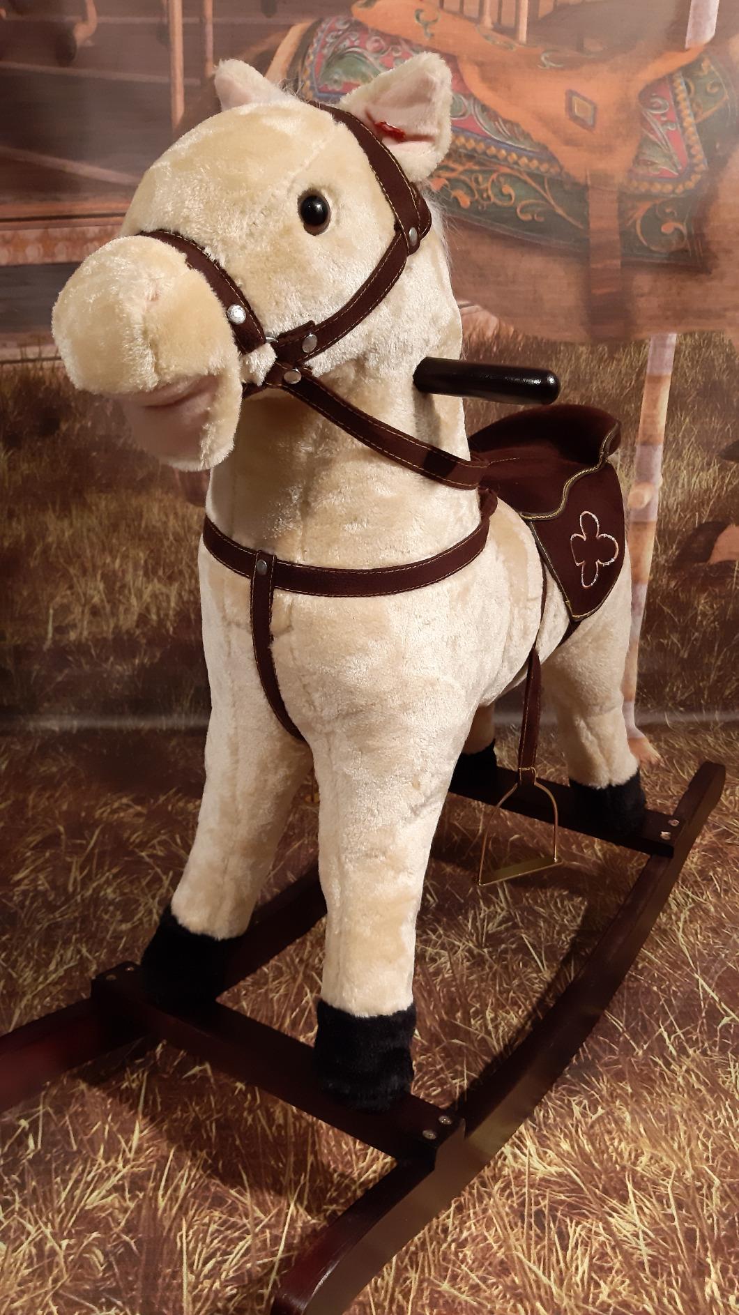 smallfoot 4101 Zottel cavallo a dondolo sonoro