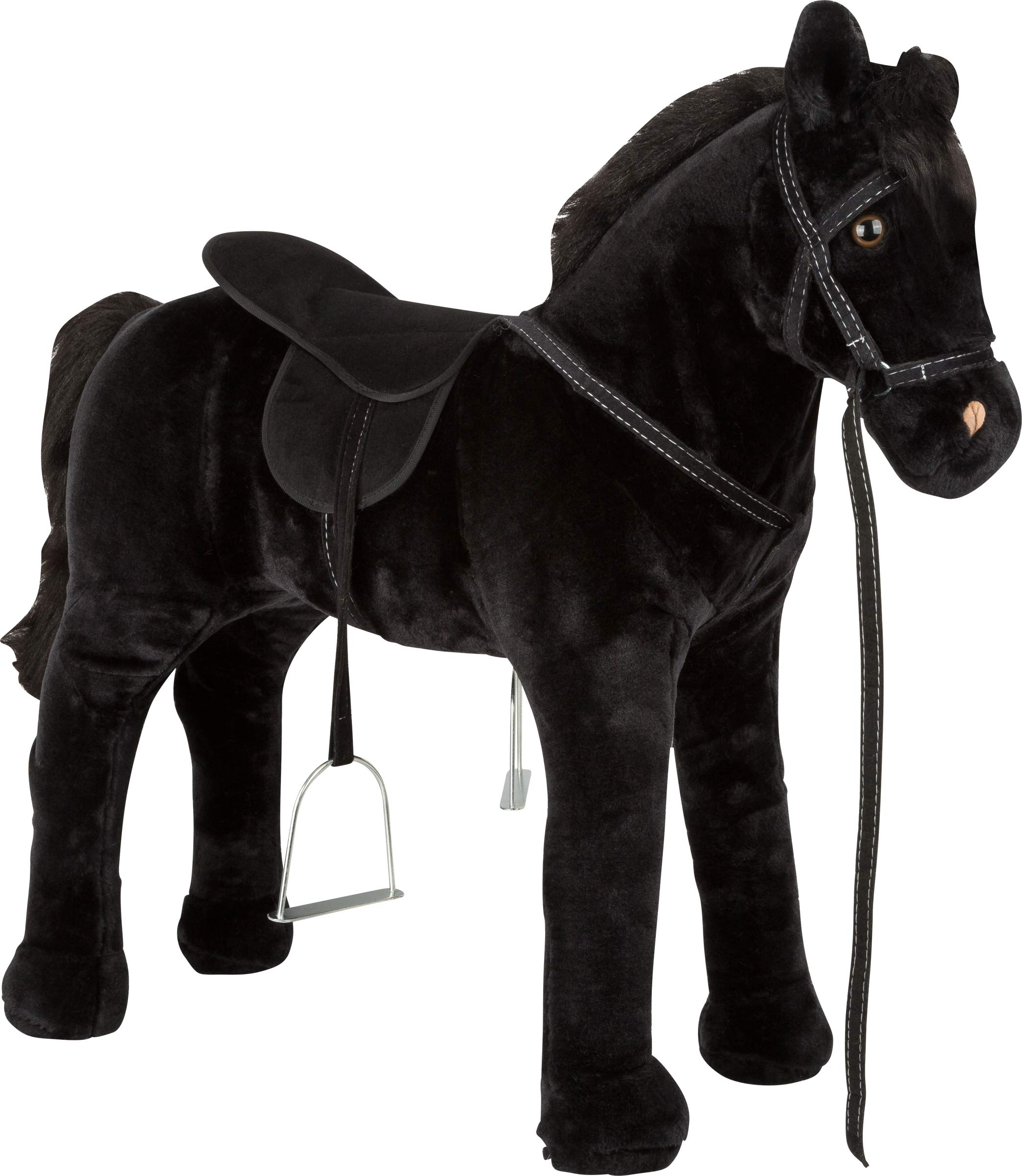Small Foot 11176 cavallo giocattolo nero con suono