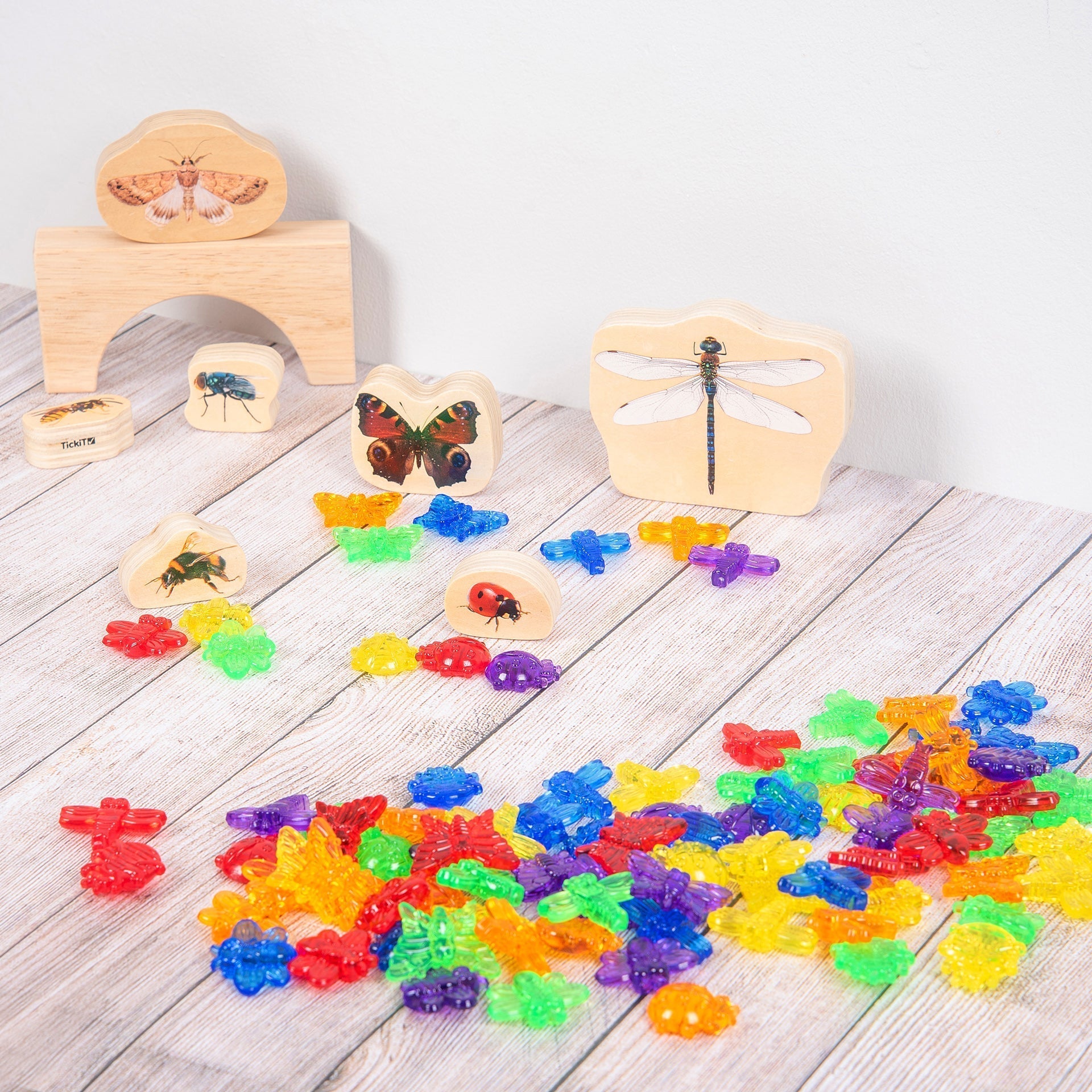 Tickit Translucent Colour Bugs insetti traslucidi 96 pezzi