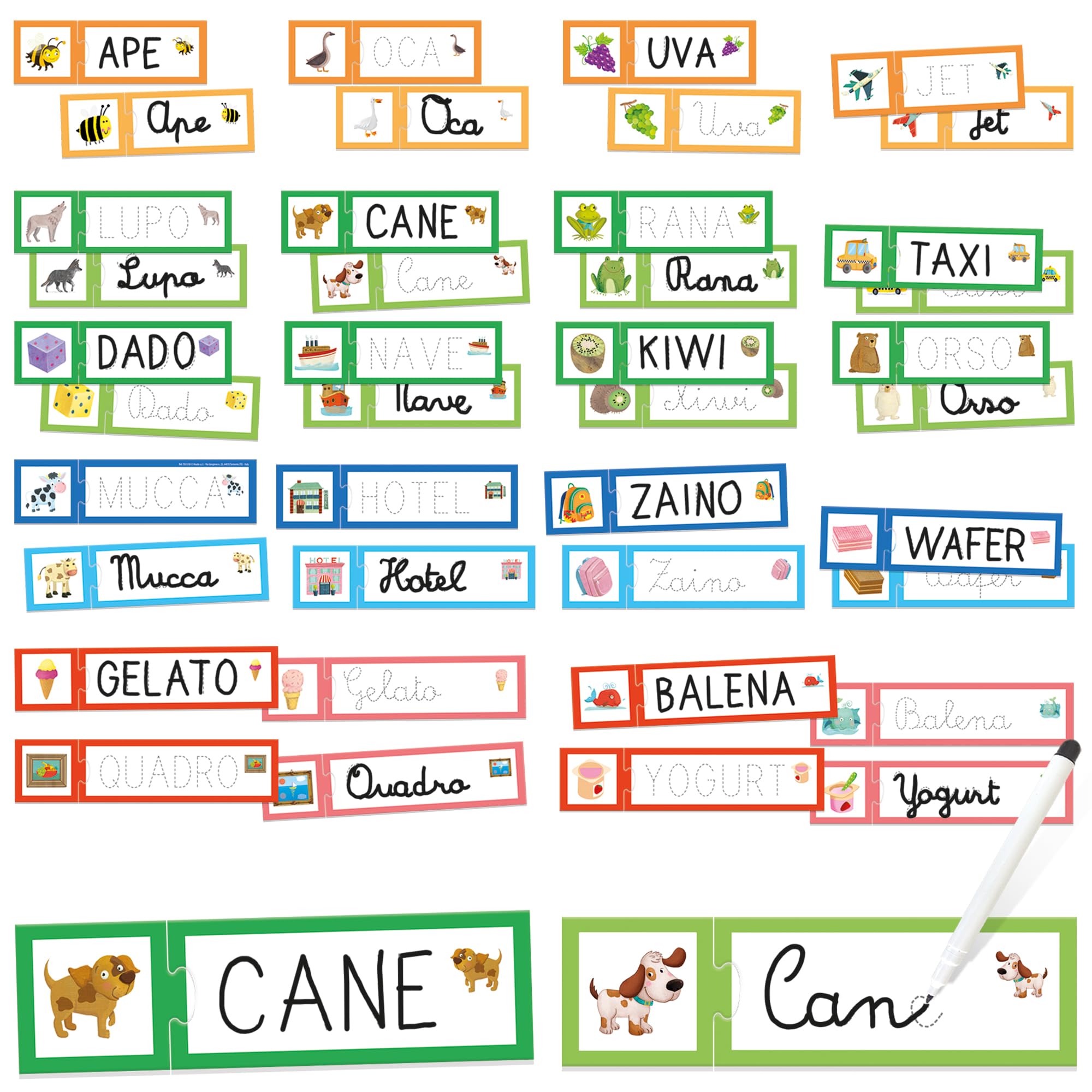 Headu Il Mio Primo Leggo e Scrivo Flashcards Alfabeto 3-6 Anni