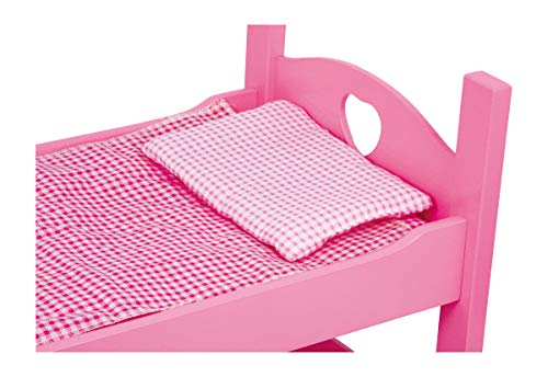 smallfoot 2871 letto bambole rosa a castello