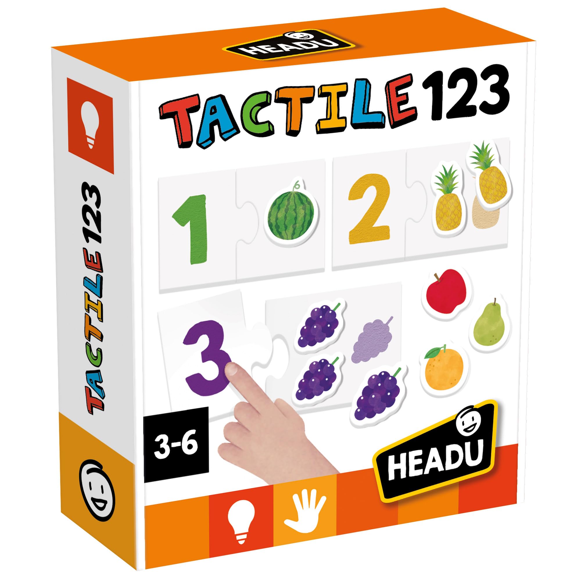 Headu Tactile Numbers gioco tattile 3-6 anni