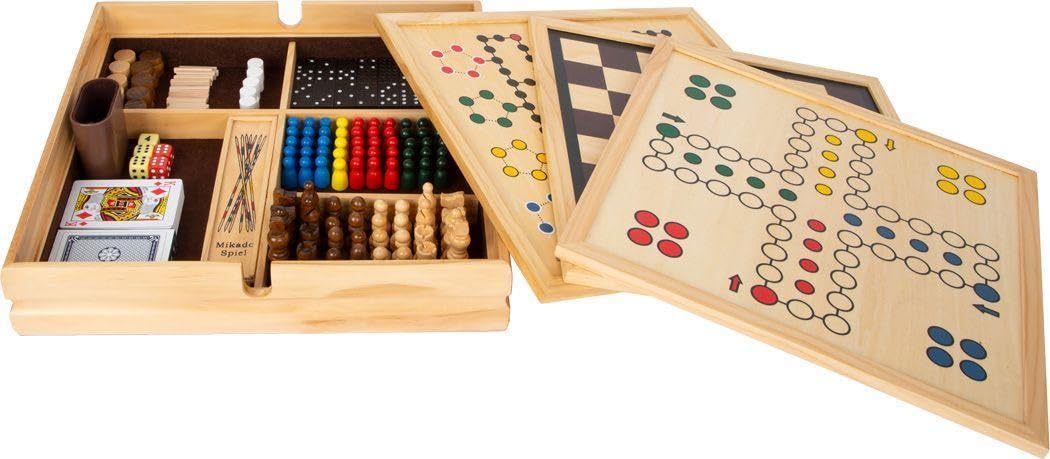 smallfoot 11753 raccolta 20 giochi da tavolo legno dai 6 anni