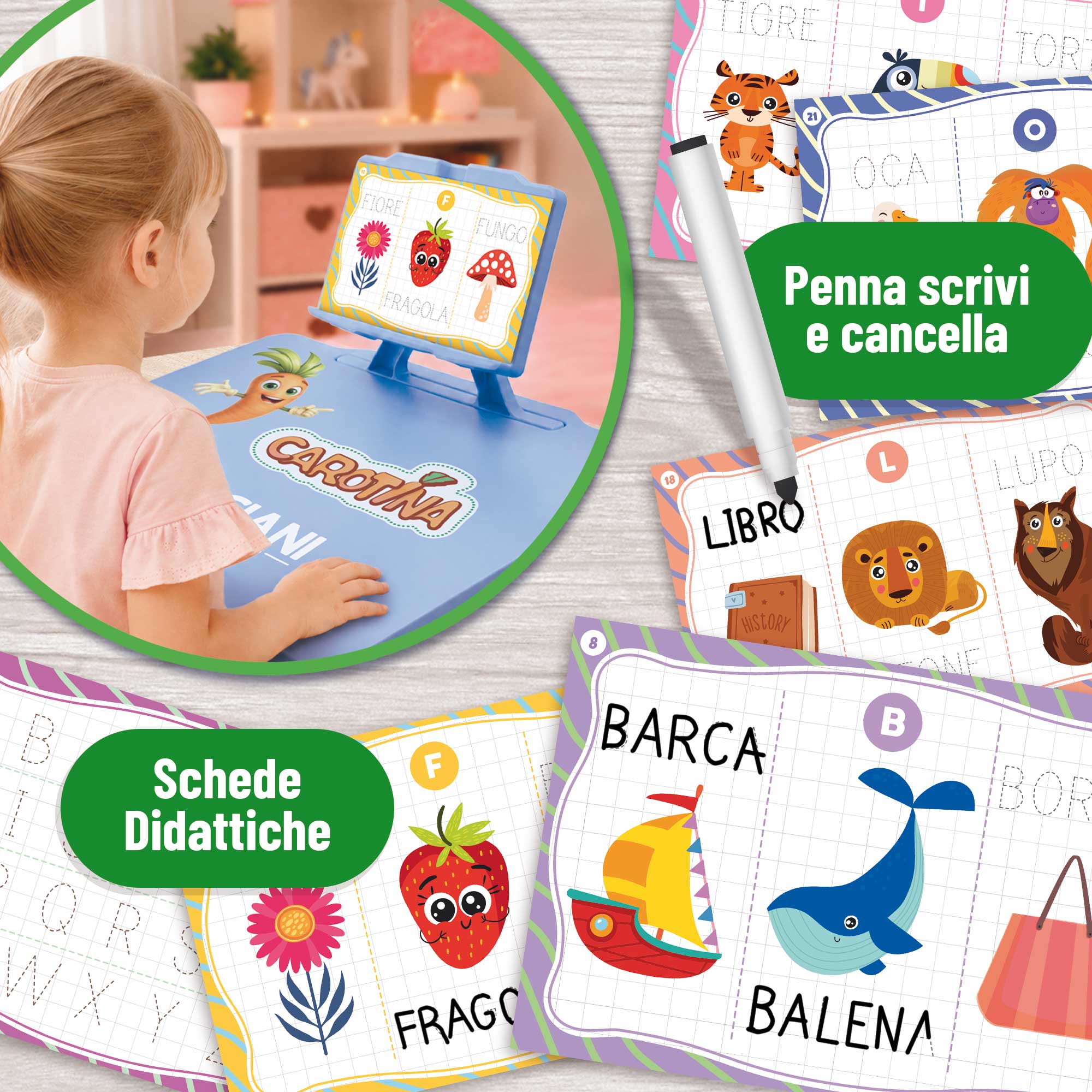 Lisciani Carotina ABC Scrivi Così gioco scrittura postura bambini