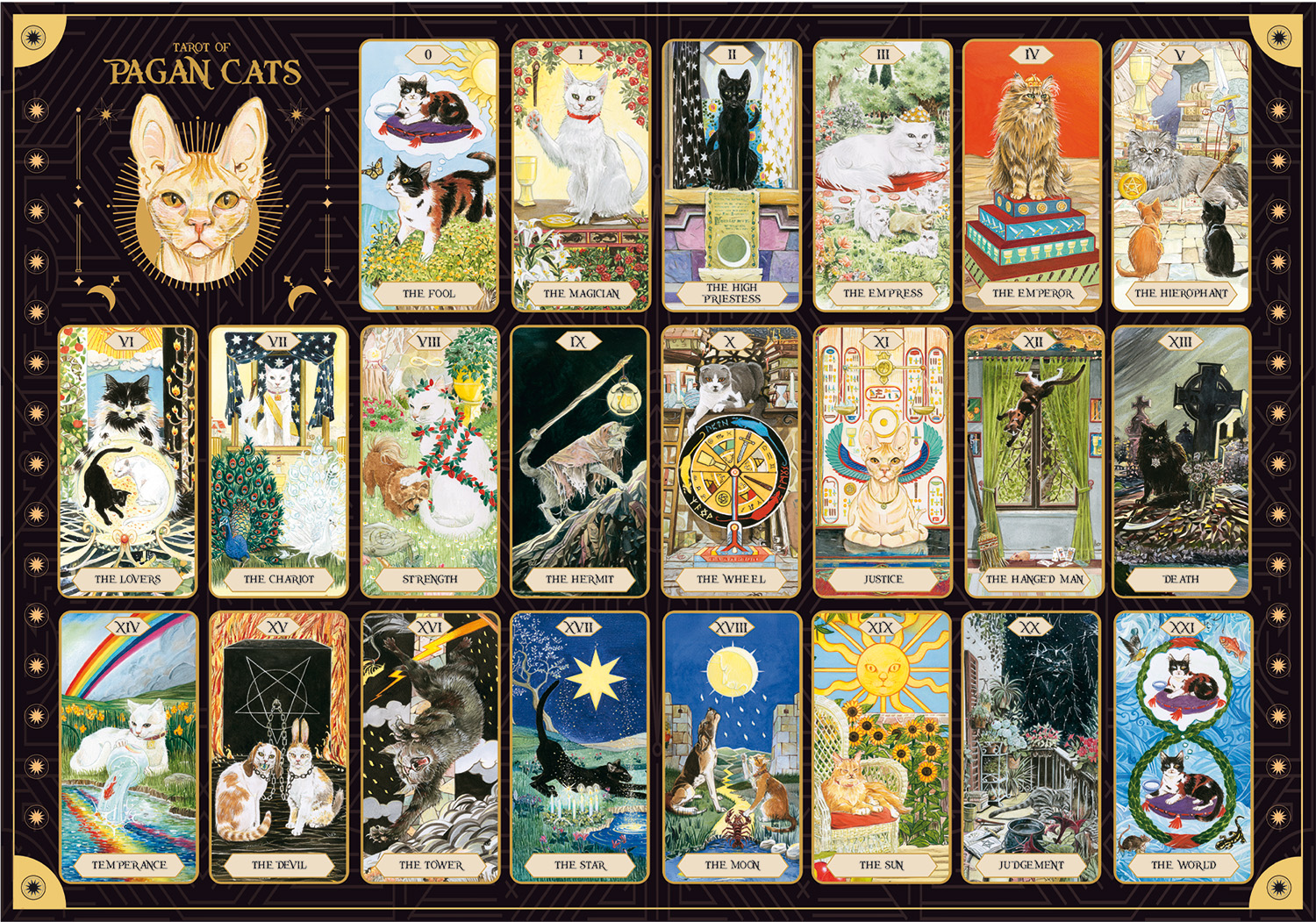 Lisciani Puzzle & Tarot Cats puzzle con tarocchi gatti