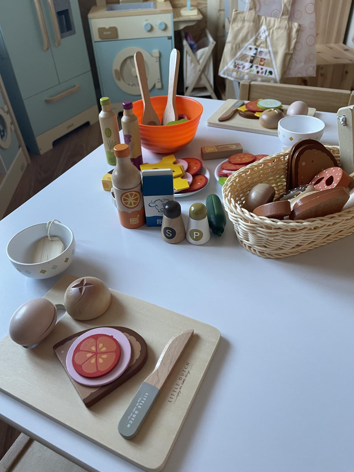 smallfoot fresh set alimenti vegetariani cibo giocattolo legno