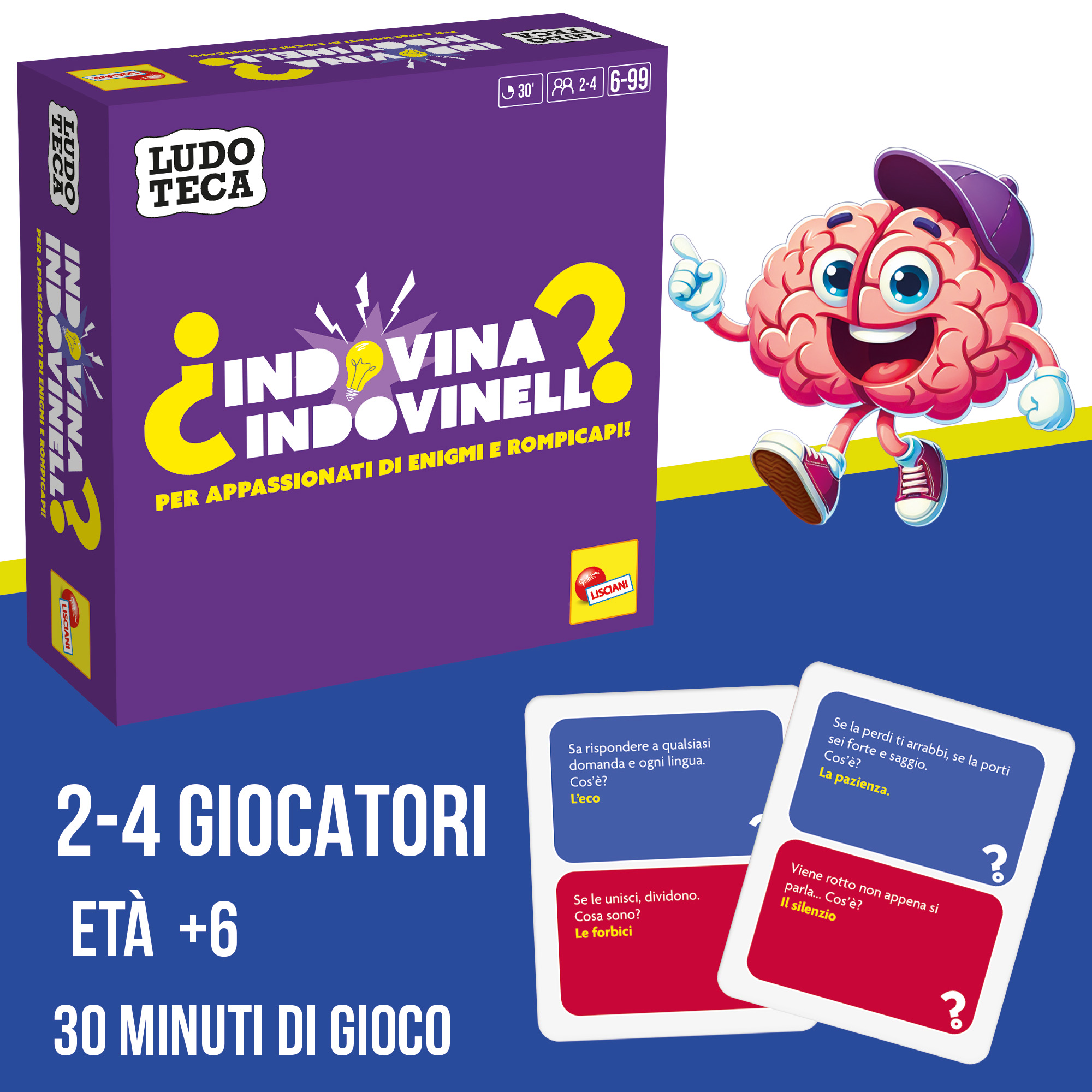 Lisciani Ludoteca Pocket Indovina Indovinello gioco carte