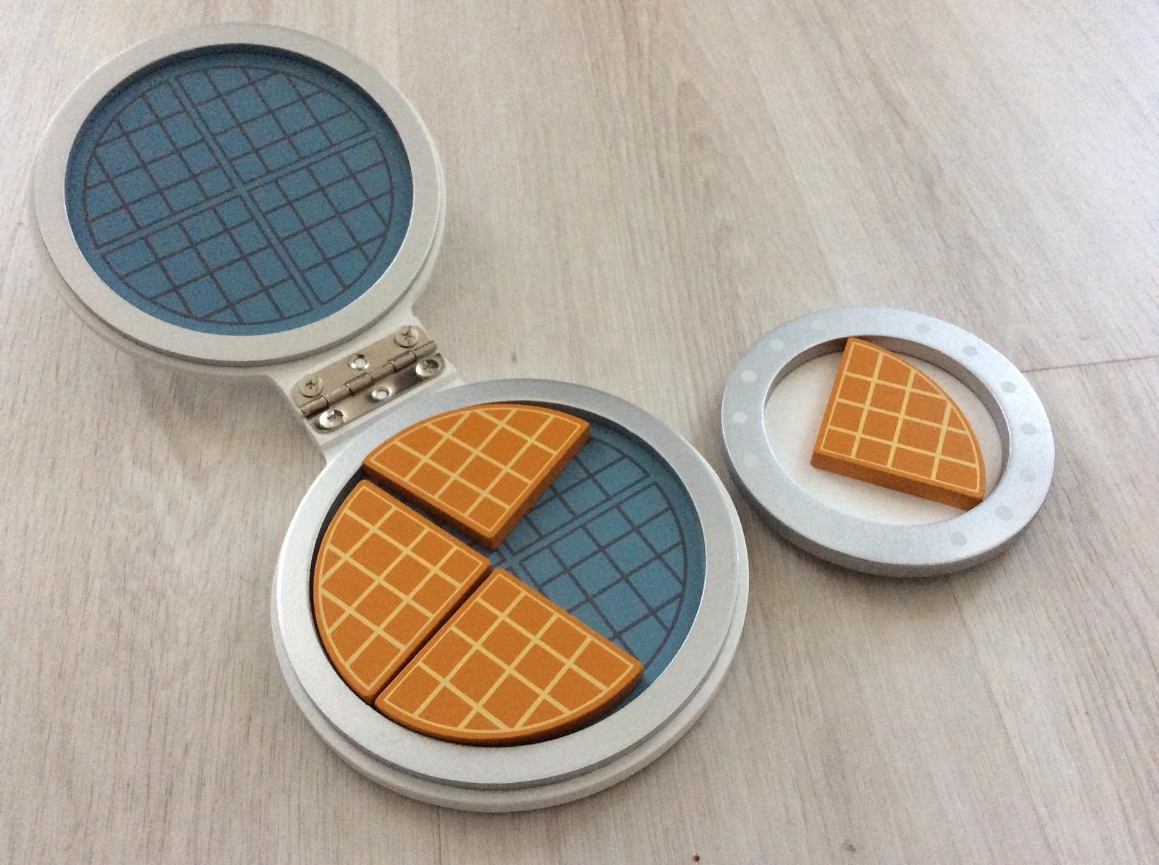 smallfoot Piastra per waffle set cucina legno 4 cialde
