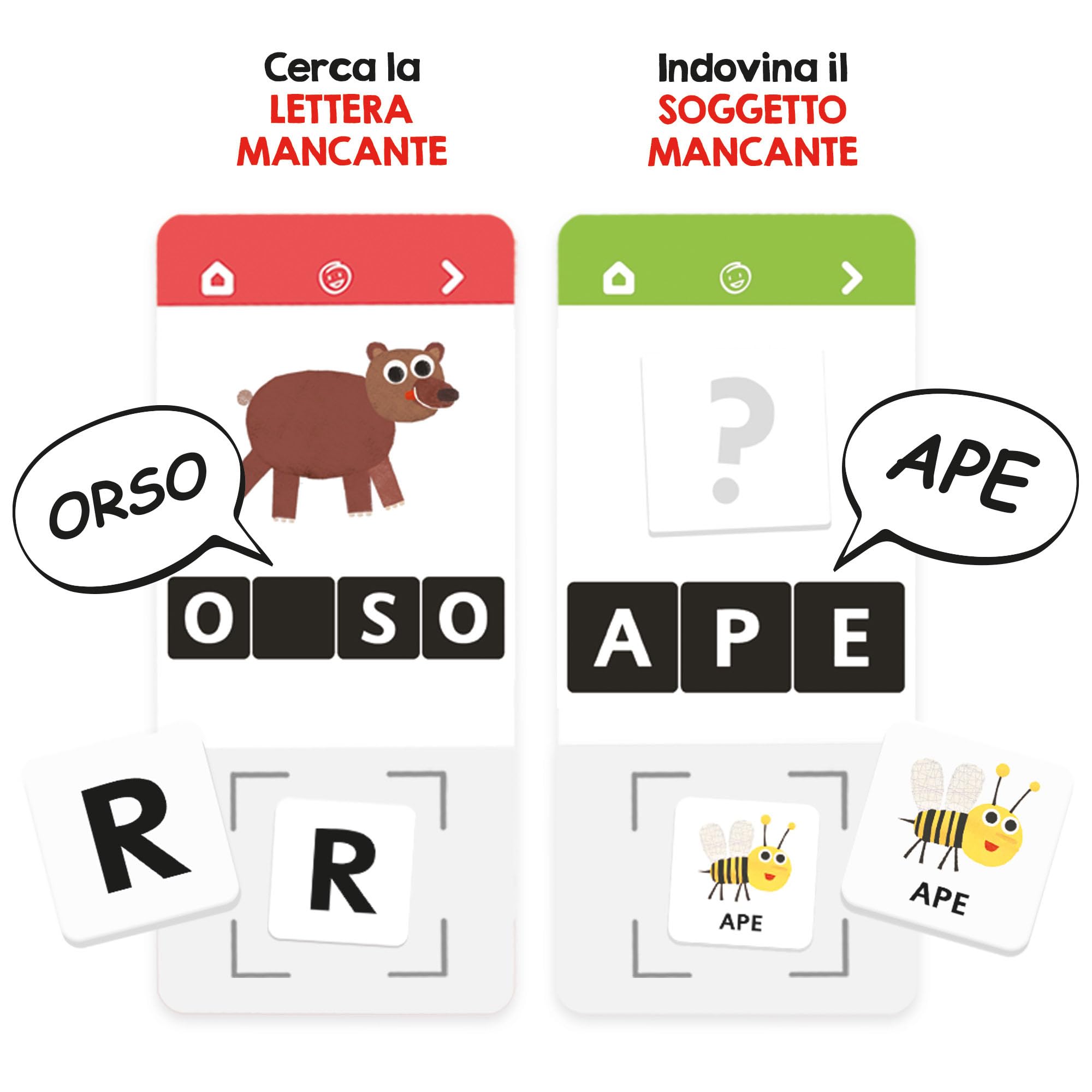 Headu Scrivo & Leggo 4.0 Animali e Ambienti gioco educativo 3-6 anni