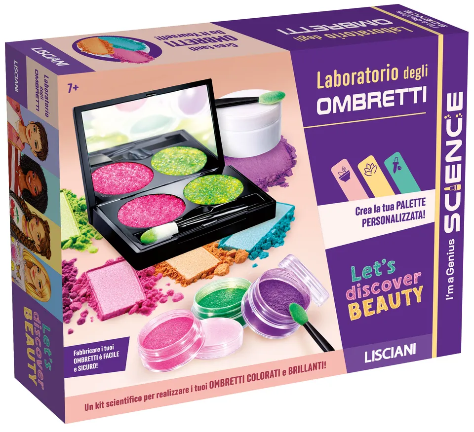 Lisciani I'm a Genius laboratorio ombretti palette sicura