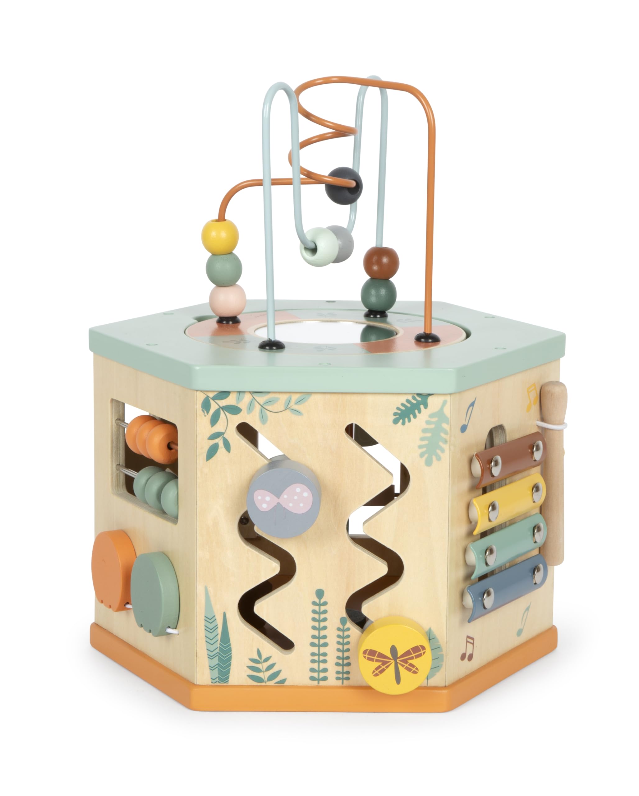 smallfoot Safari 12641 cubo motricità 7 attività legno