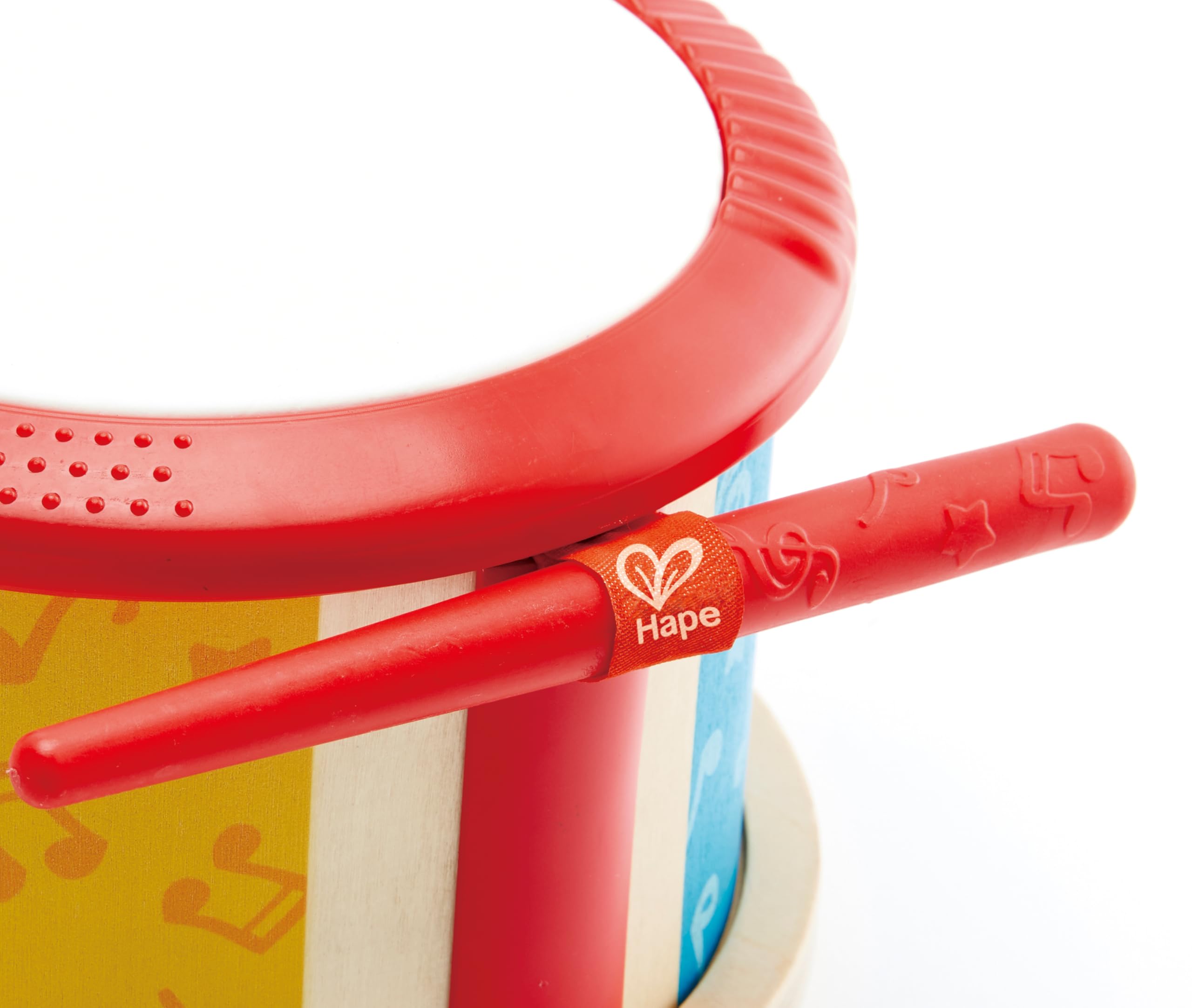 Hape Tamburo a due facce con bacchetta 12 mesi