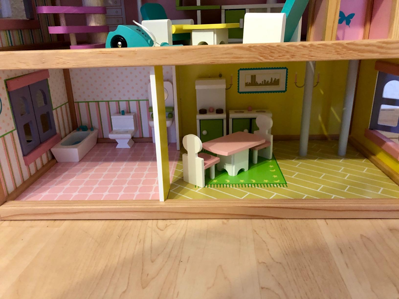 smallfoot Residence casa delle bambole legno 3 piani 23 mobili