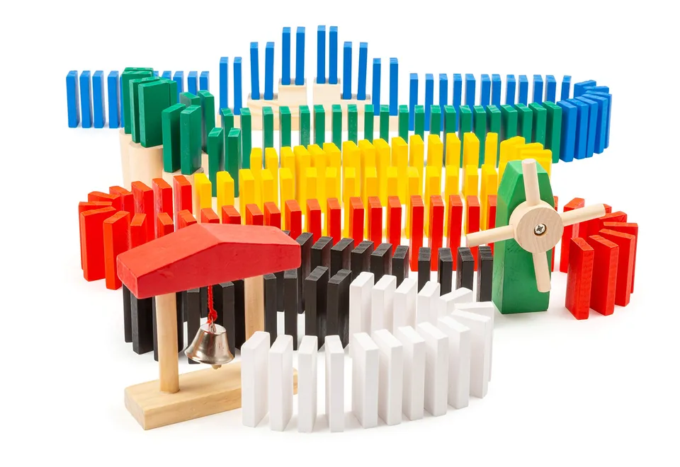 smallfoot 11402 Domino Rally domino legno 490 pezzi
