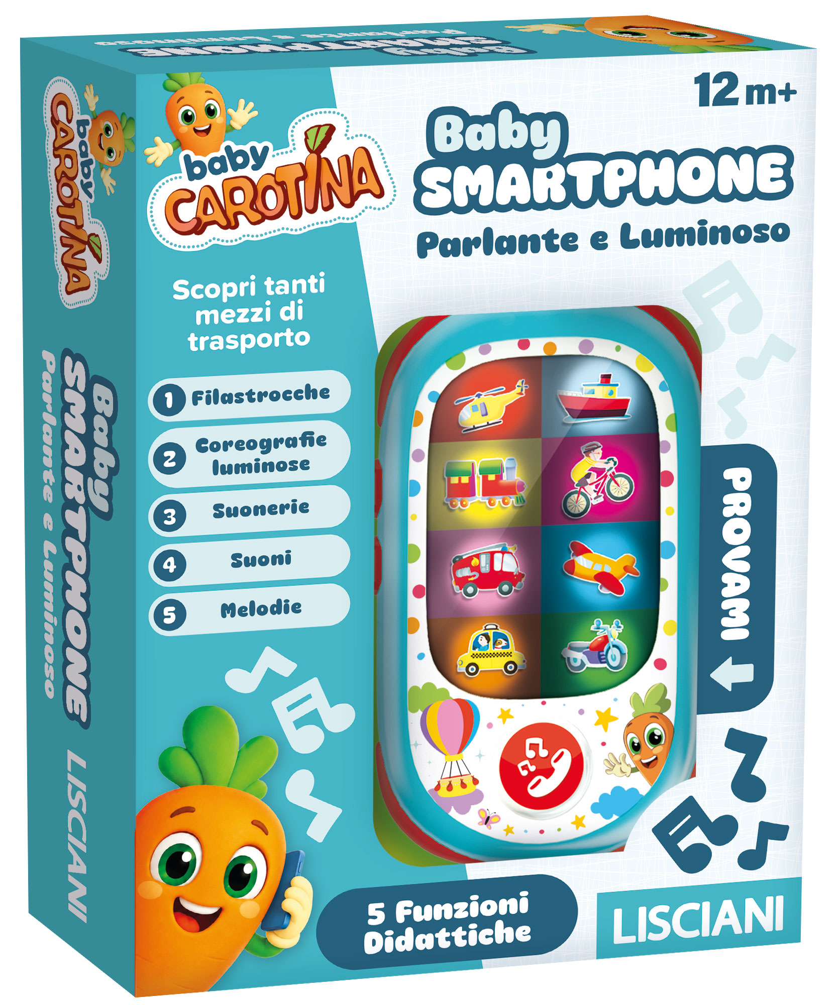 Lisciani Carotina Baby Smartphone Led telefono parlante
