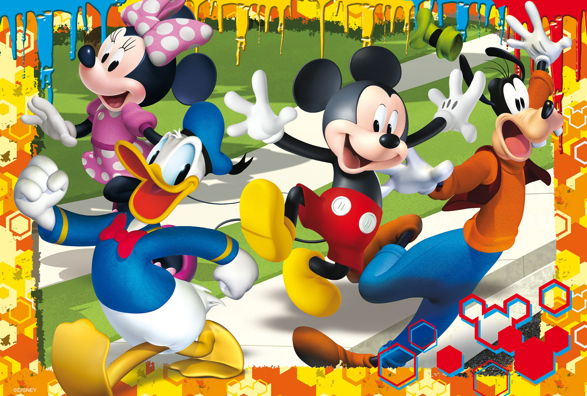 Lisciani Disney Maxifloor 4x48 Mickey maxipuzzle bifacciale