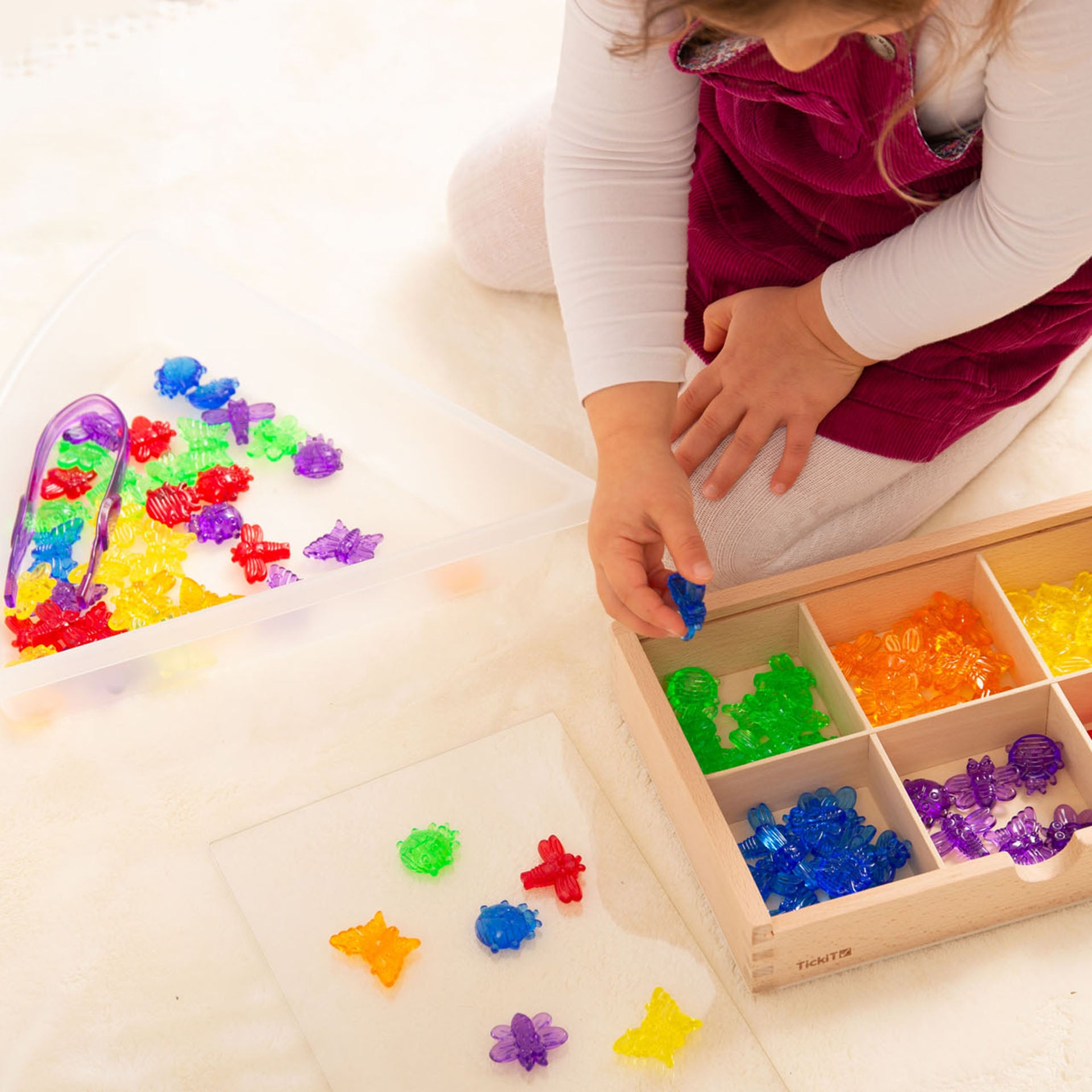 Tickit Translucent Colour Bugs insetti traslucidi 96 pezzi