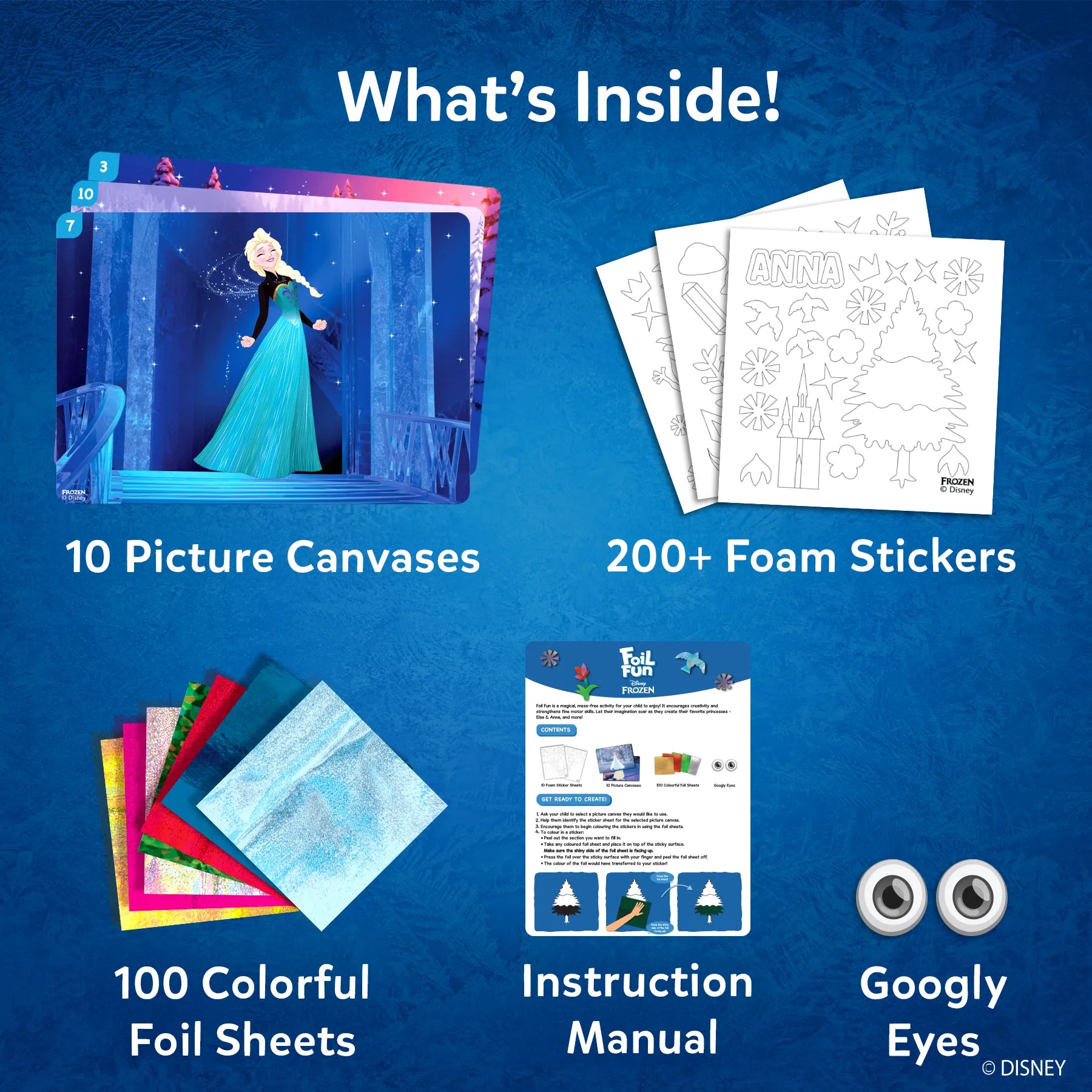 Skillmatics Foil Fun Disney Frozen kit arte foil 4-9 anni