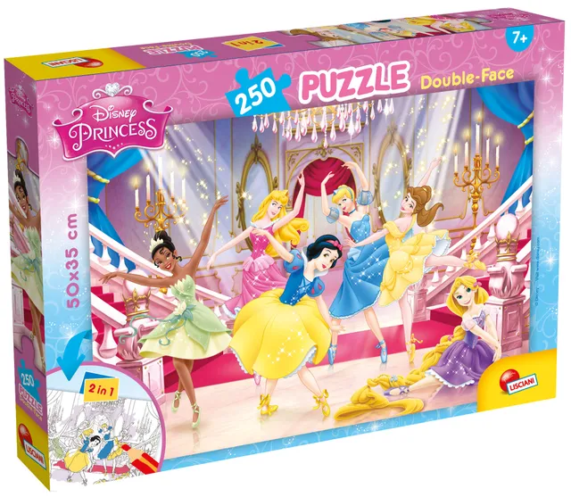 Lisciani Disney Puzzle DF Plus 250 Princess puzzle double-face