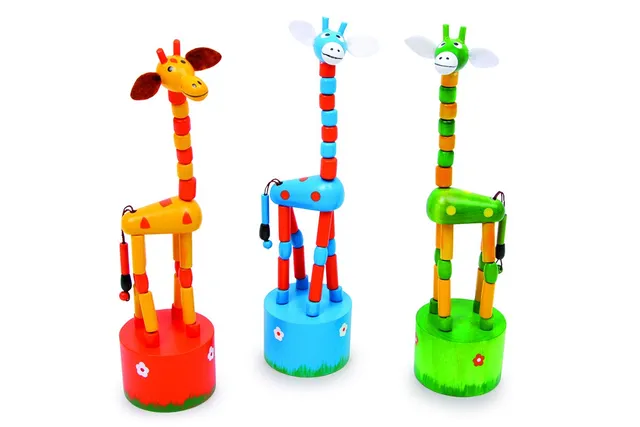 smallfoot 2648 giraffe giocattolo tasca set 3 pezzi