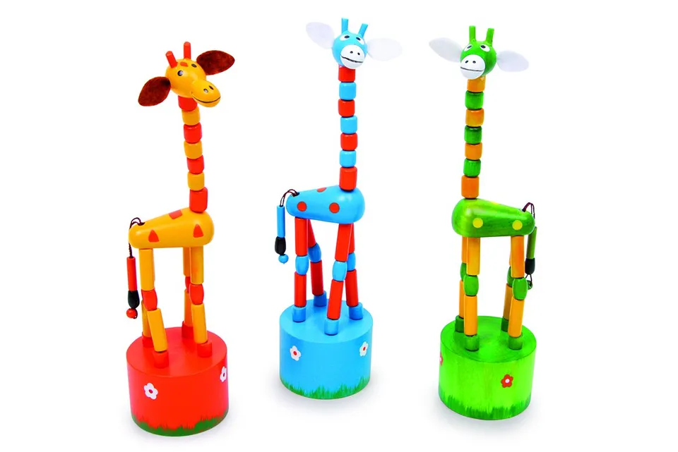 smallfoot 2648 giraffe giocattolo tasca set 3 pezzi