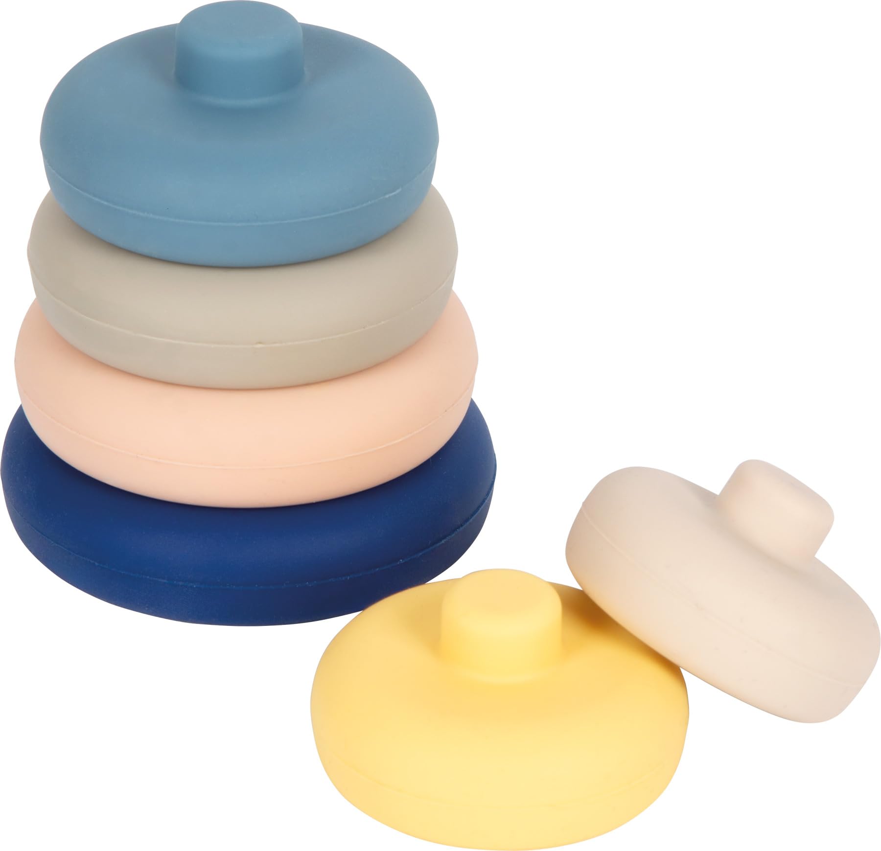 smallfoot 12749 torre impilabile silicone 6 pezzi da 1 anno